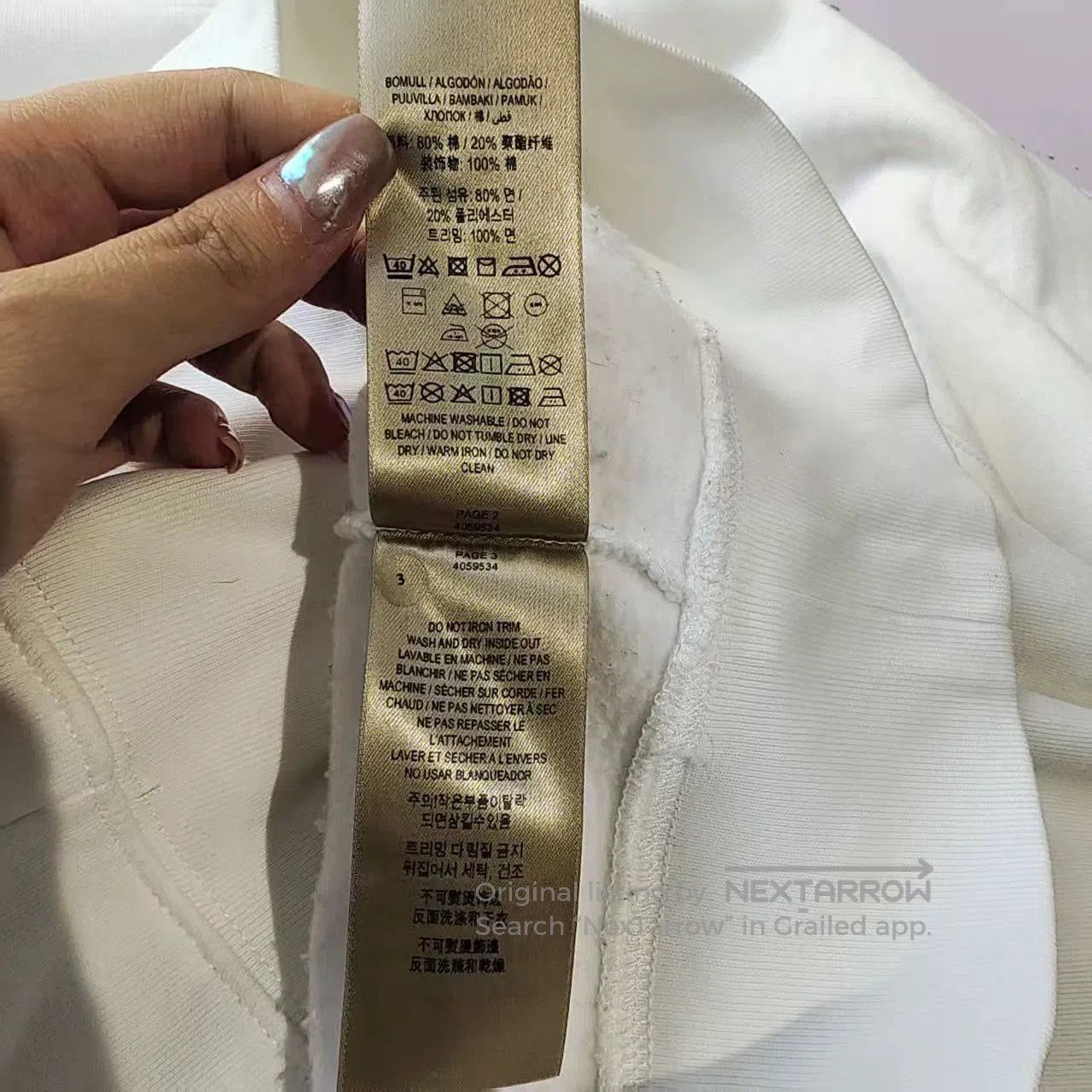 Burberry burberry white logo sweatshirt in size medium. Size US M / EU 48-50 / 2 - 5 Thumbnail