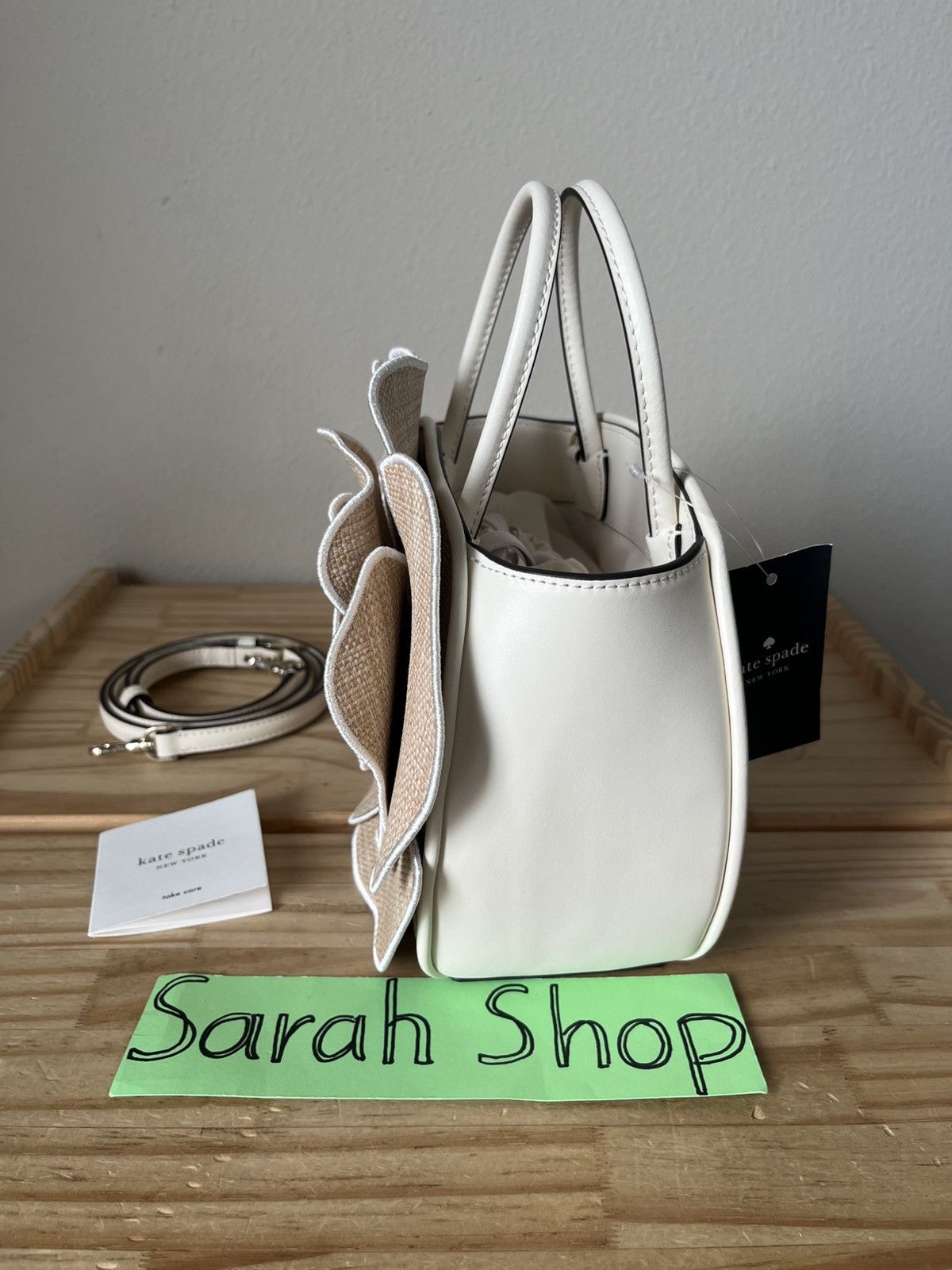 Kate Spade Kate Spade Flora 3D Rose Straw Crossbody Size ONE SIZE - 5 Thumbnail