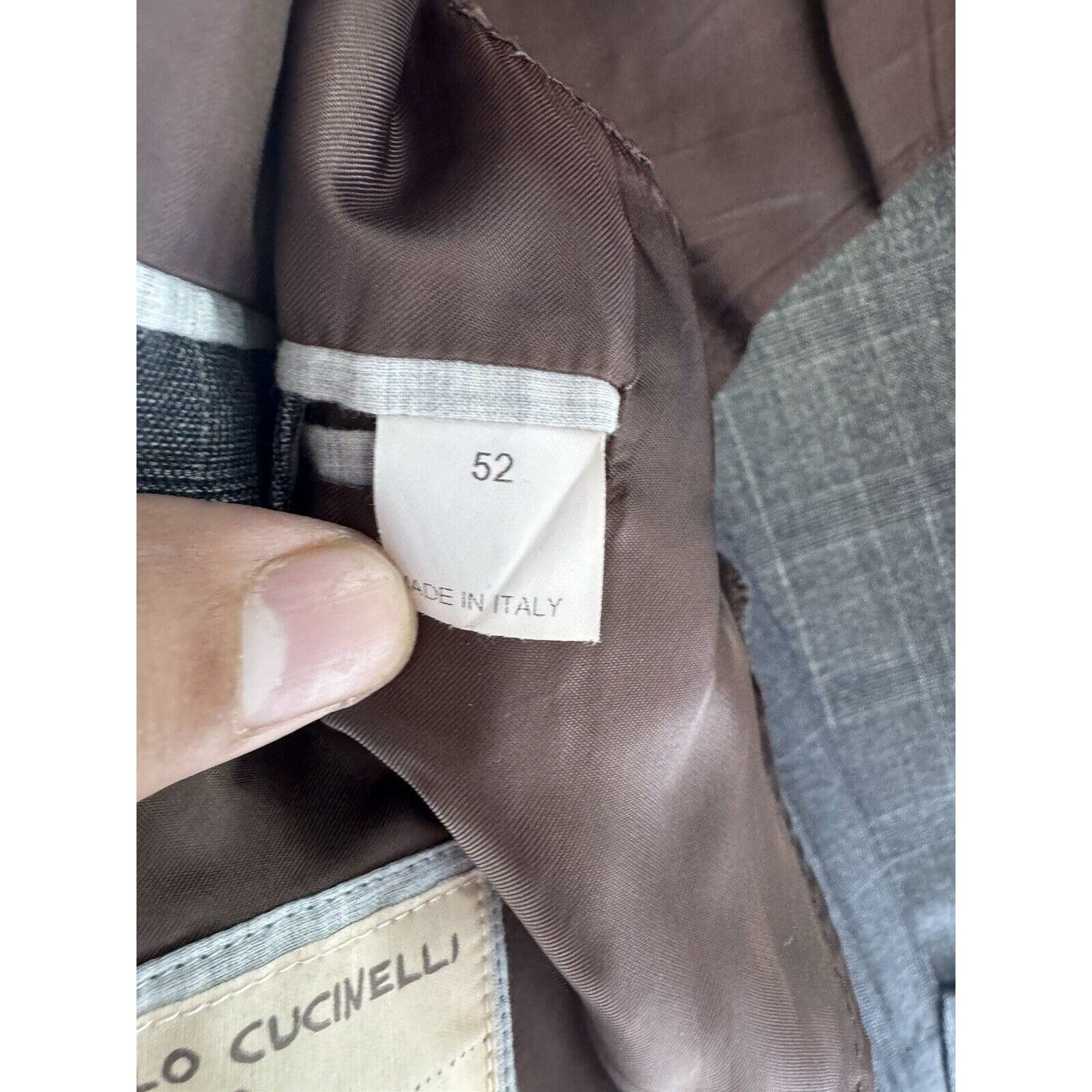 Brunello Cucinelli Brunello Cucinelli Blazer Jacket Glen Plaid Wool 52/42 Size 44R - 7 Thumbnail