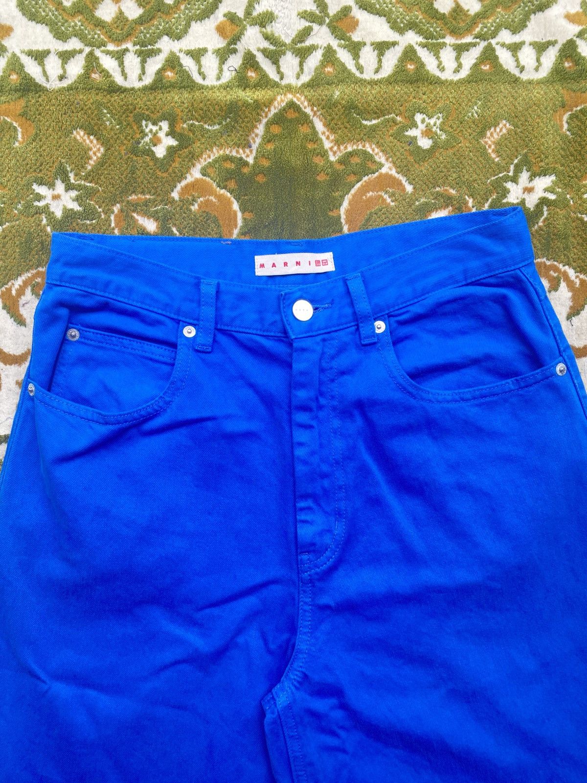 Marni × Uniqlo Marni x Uniqlo Blue Wide Leg Jeans Size 25" / US 0 / IT 36 - 2 Thumbnail