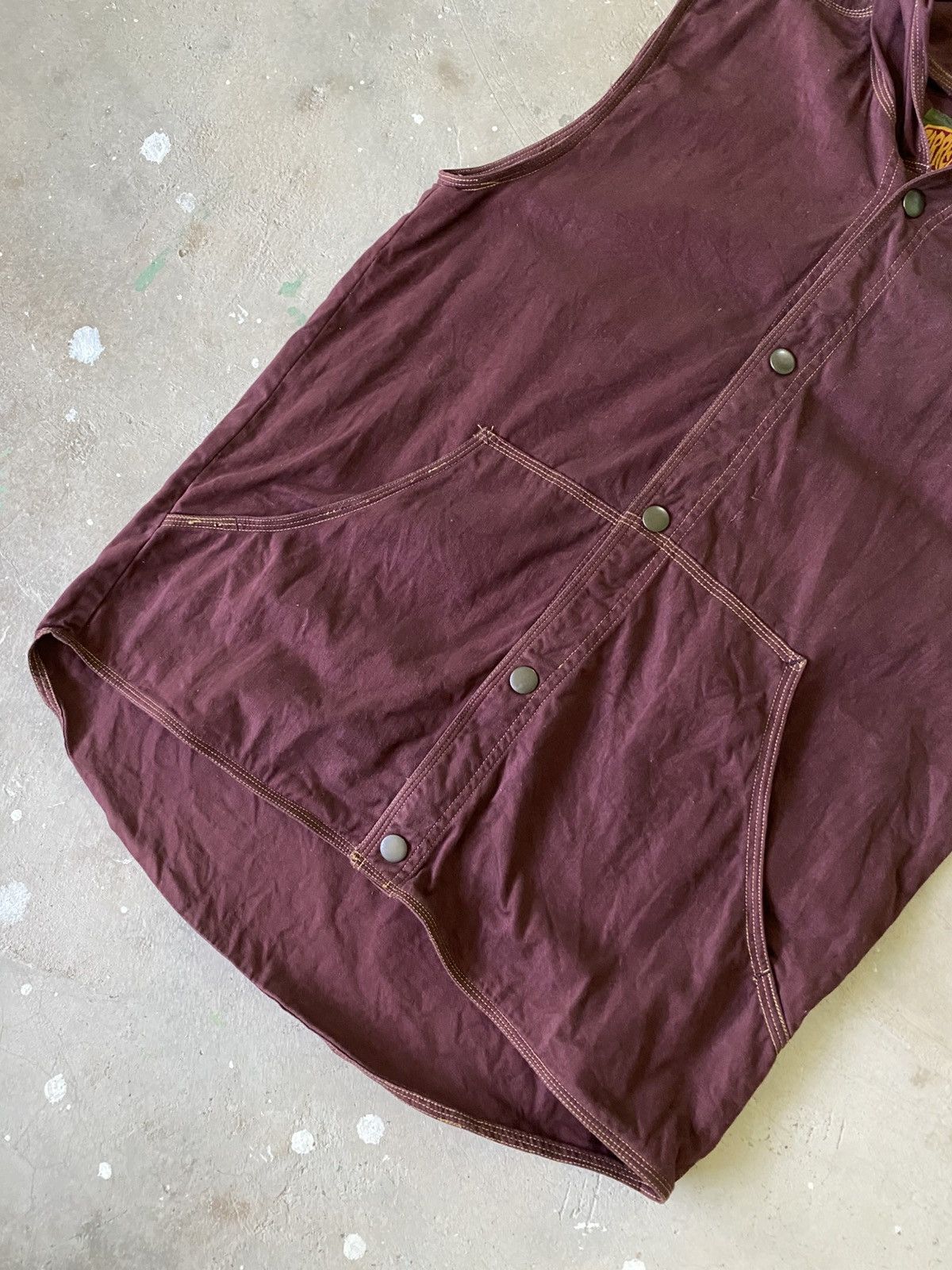 Japanese Brand Barrel Roll Hooded Snap Vest Maroon Archive Y2K Size US M / EU 48-50 / 2 - 3 Thumbnail