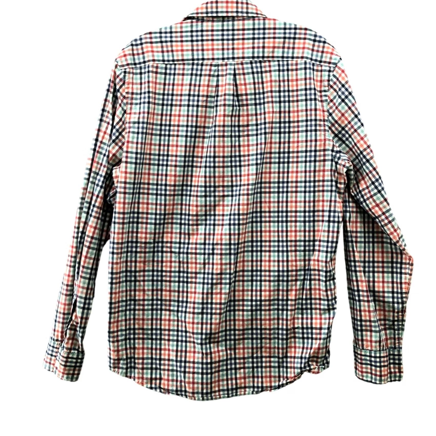 Gap Gap Slim Fit Button Up Shirt Mens M Multicolor Plaid Long Sleeve Flap Pocket Size US M / EU 48-50 / 2 - 2 Thumbnail