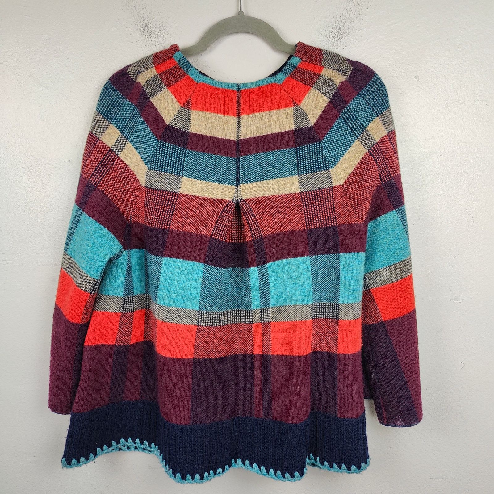 Anthropologie Anthropologie Monogram Plaid Check Sweater Womens Medium Size M / US 6-8 / IT 42-44 - 9 Thumbnail