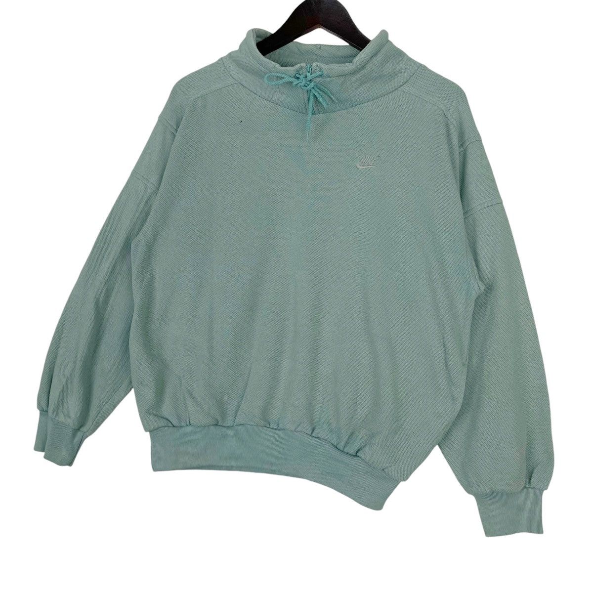 Nike × Vintage Vintage Nike Small Embroidered Quater Zip Turtleneck Size S / US 4 / IT 40 - 2 Thumbnail