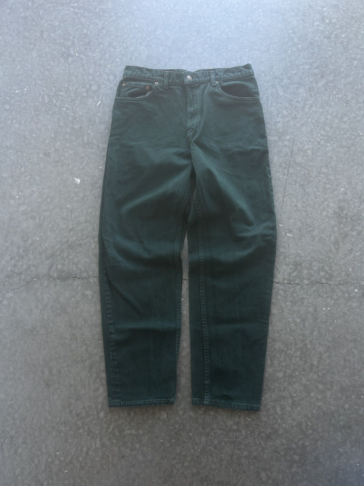Levi's Vintage 90s Levi’s 550 Overdyed Forest Green Denim Jeans Size US 31 - 4 Thumbnail