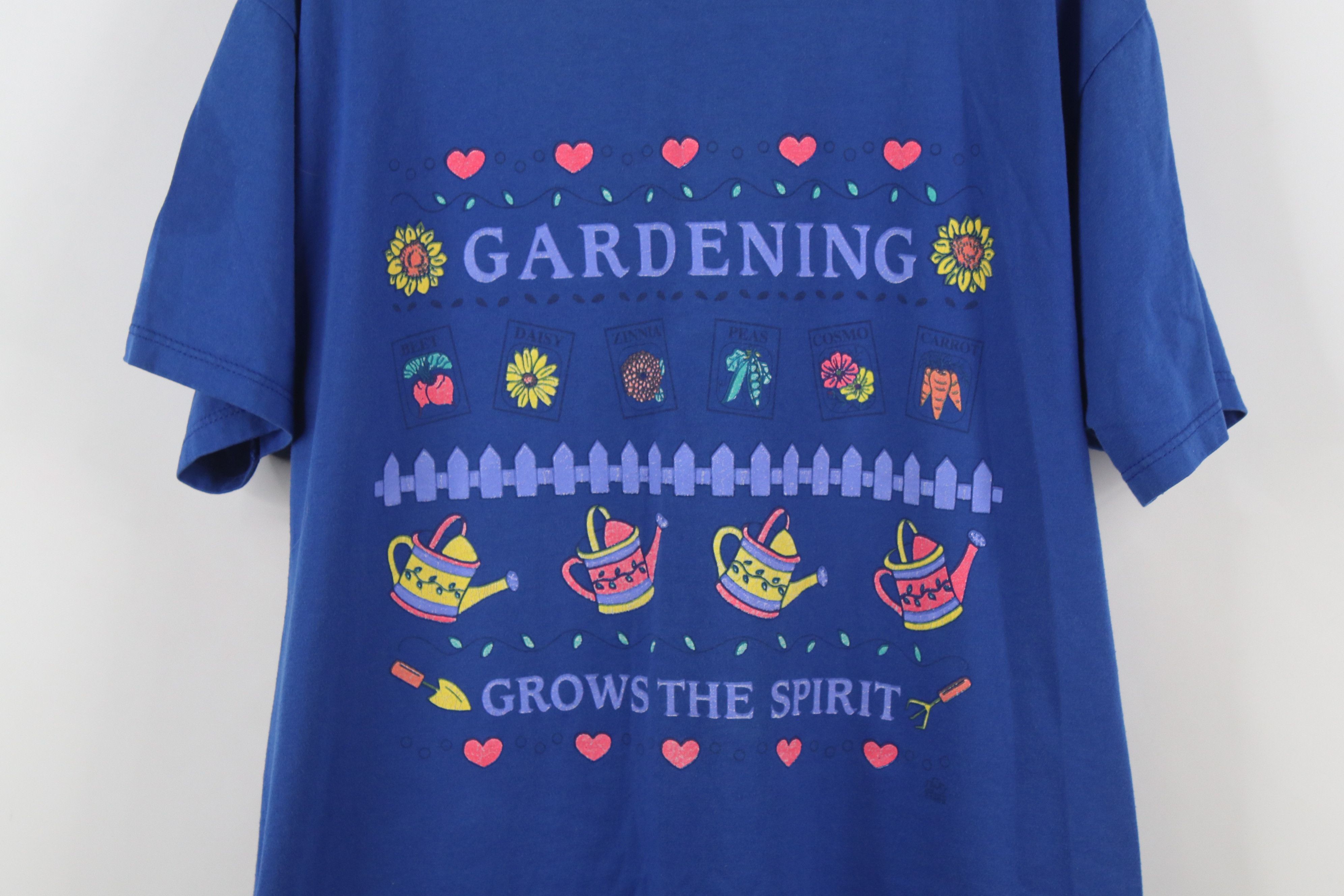 Vintage Vintage 90s Streetwear Gardening Nature Country T-Shirt USA Size L / US 10 / IT 46 - 4 Thumbnail