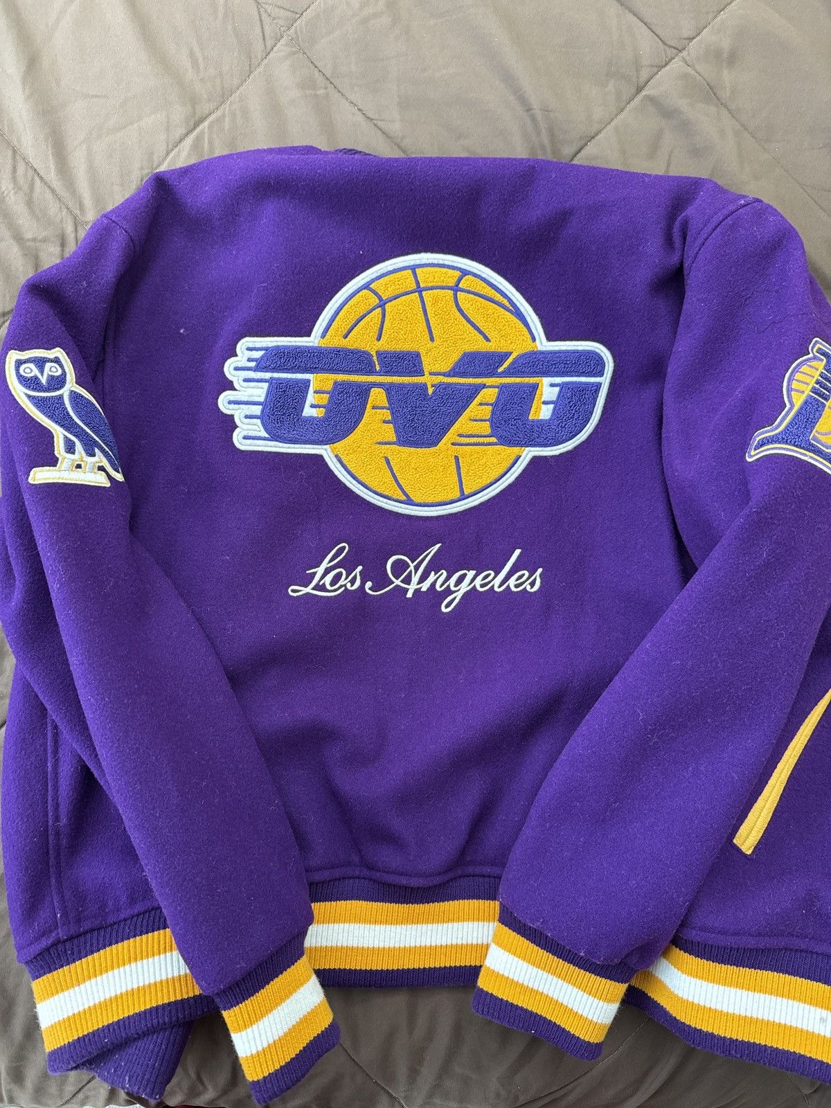 October's Very Own OVO x Lakers NBA Varsity Jacket Size US L / EU 52-54 / 3 - 2 Thumbnail