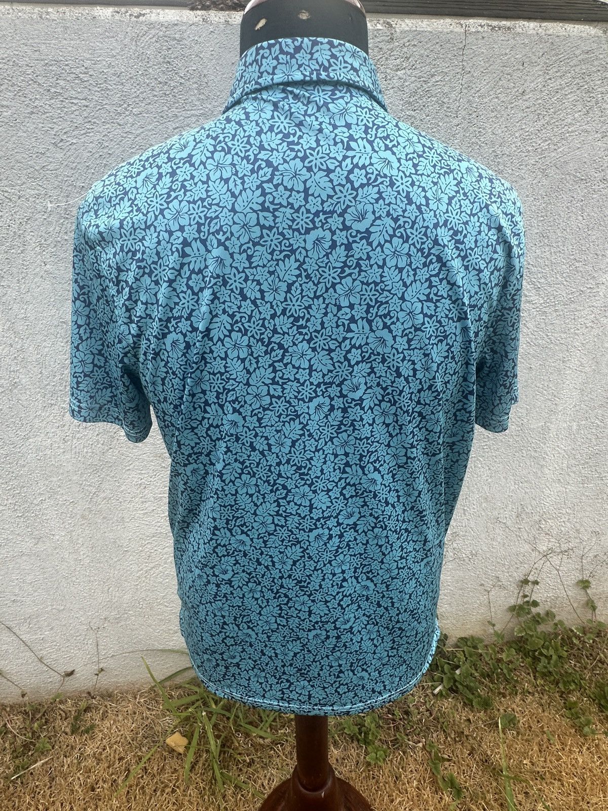 Reyn Spooner PreOwned Reyn Spooner Brrr Polo Hawaiian Shirt Green Men's M Size US M / EU 48-50 / 2 - 2 Thumbnail