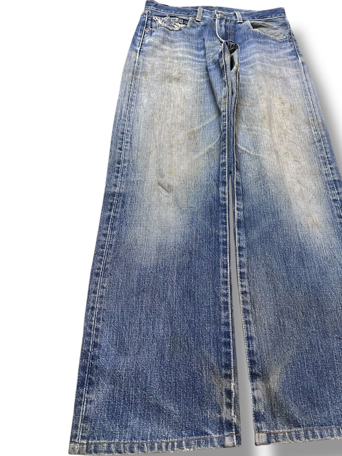 Levi's Vintage Clothing Vintage Levi’s 510 Faded Grunge Whiskers Denim Size US 28 / EU 44 - 3 Thumbnail