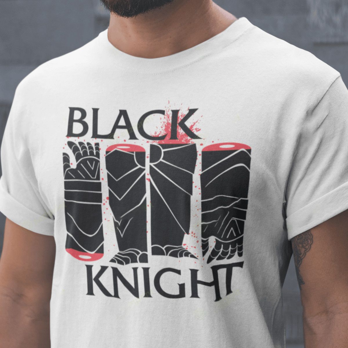 Designer × Vintage Black Knight Monty Python T-Shirt Size US S / EU 44-46 / 1 - 3 Thumbnail