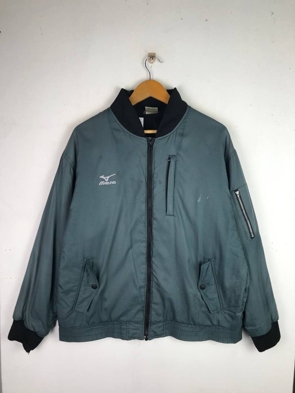 Japanese Brand × Mizuno × Vintage Vintage 90's Mizuno Full Zipper Jacket Size US L / EU 52-54 / 3 - 1 Thumbnail
