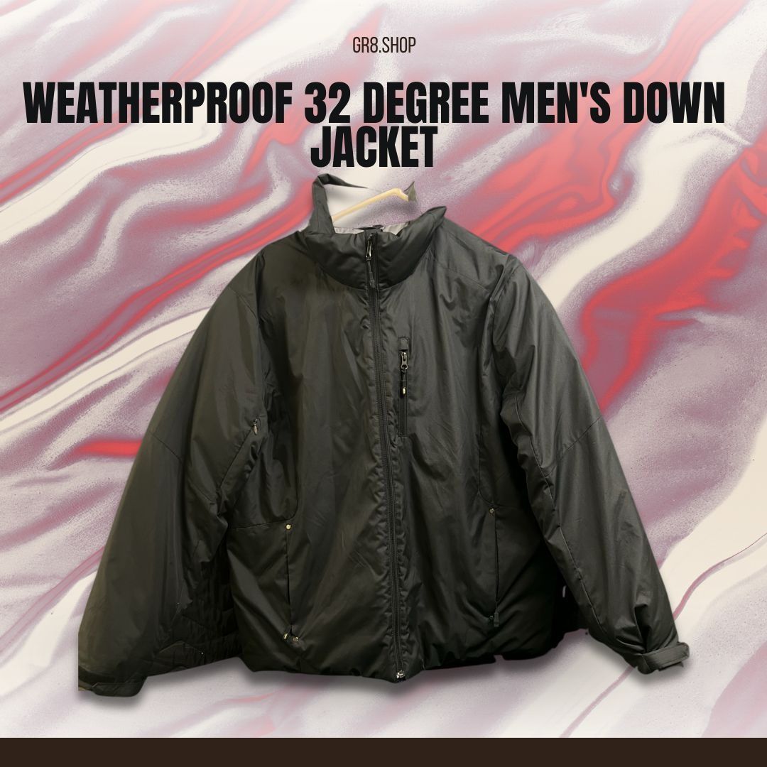 Weatherproof Weatherproof 32 Degree Mens Black Down Jacket W/ Zipper Pock Size US L / EU 52-54 / 3 - 1 Thumbnail