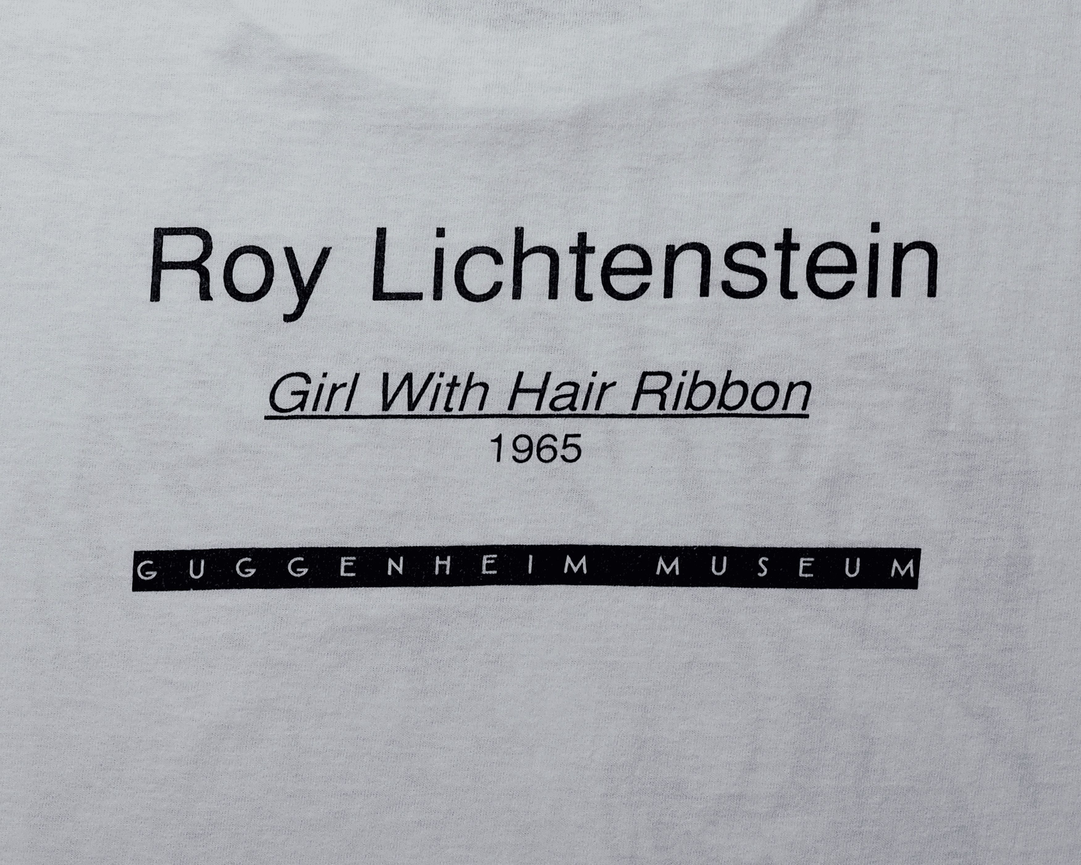Vintage Vintage 1990s Roy Lichtenstein Girl With Hair Ribbon ShirtXL Size US XL / EU 56 / 4 - 4 Thumbnail