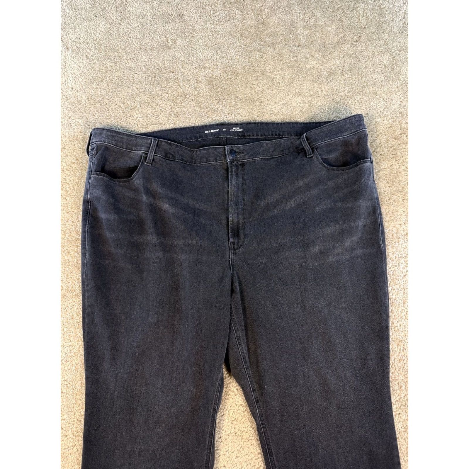 Old Navy Old Navy Jeans Women's Size 28 Black High Rise Stretch Straight Pants Size 36" / US 14 / IT 50 - 2 Thumbnail