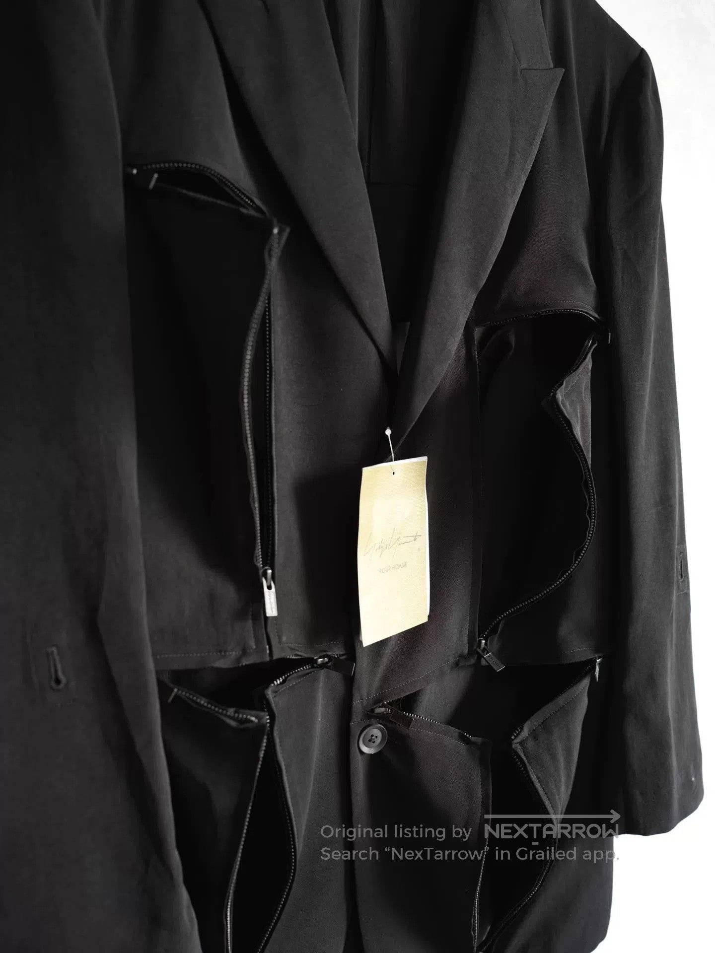Yohji Yamamoto Yohji Yamamoto Zipper Deconstructed Jacket. Size US M / EU 48-50 / 2 - 7 Thumbnail