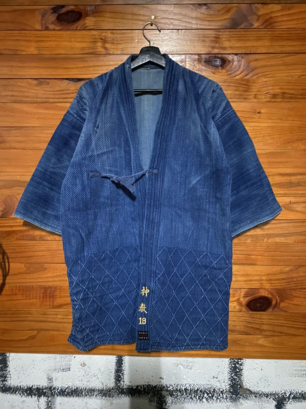Indigo Vintage Indigo Kendo Gi Jacket | Traditional Keikogi | Boro Size US M / EU 48-50 / 2 - 4 Thumbnail