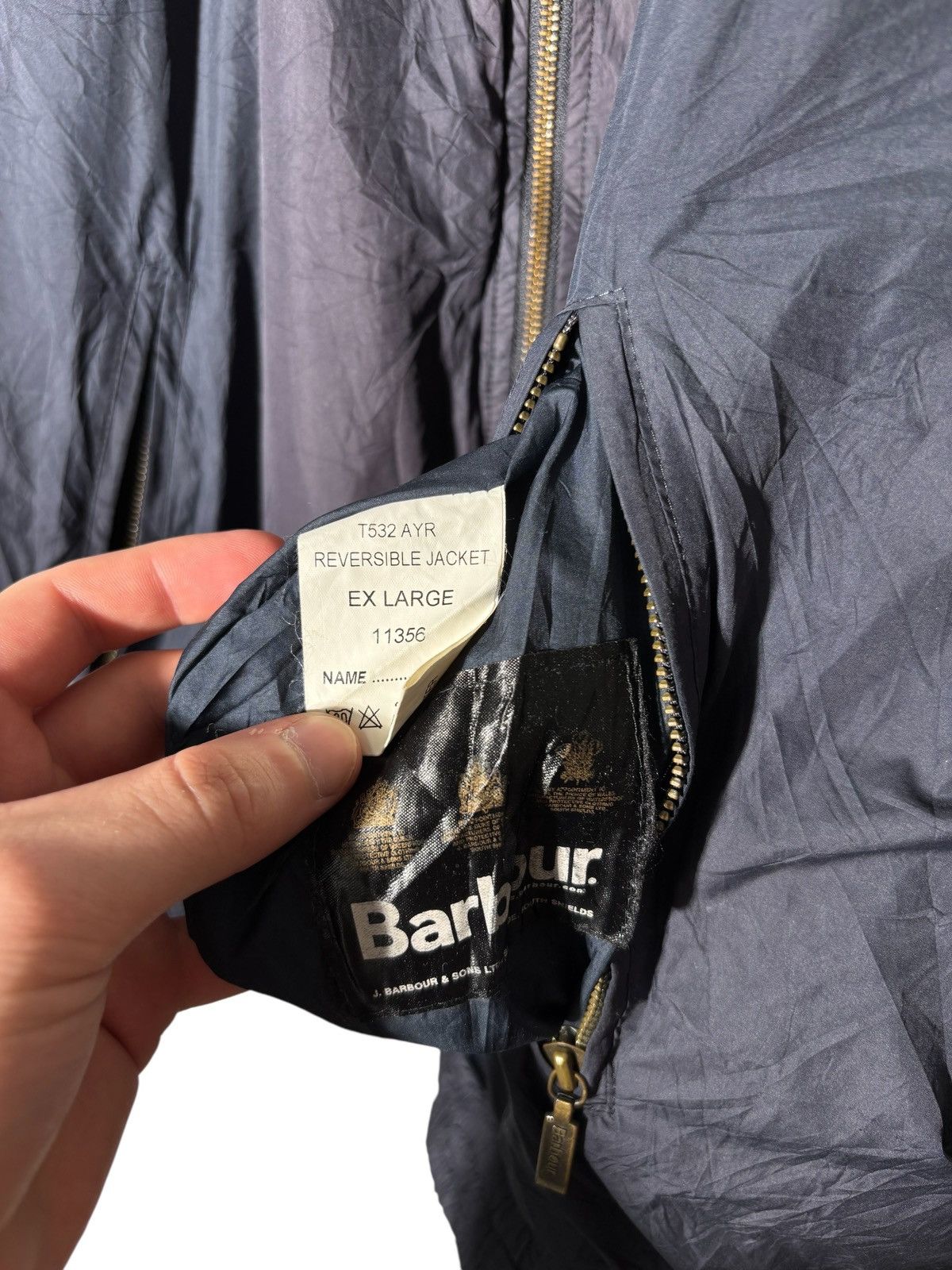 Barbour Vintage Barbour Reversible Jacket Checkered Full Zip Size US XL / EU 56 / 4 - 8 Thumbnail