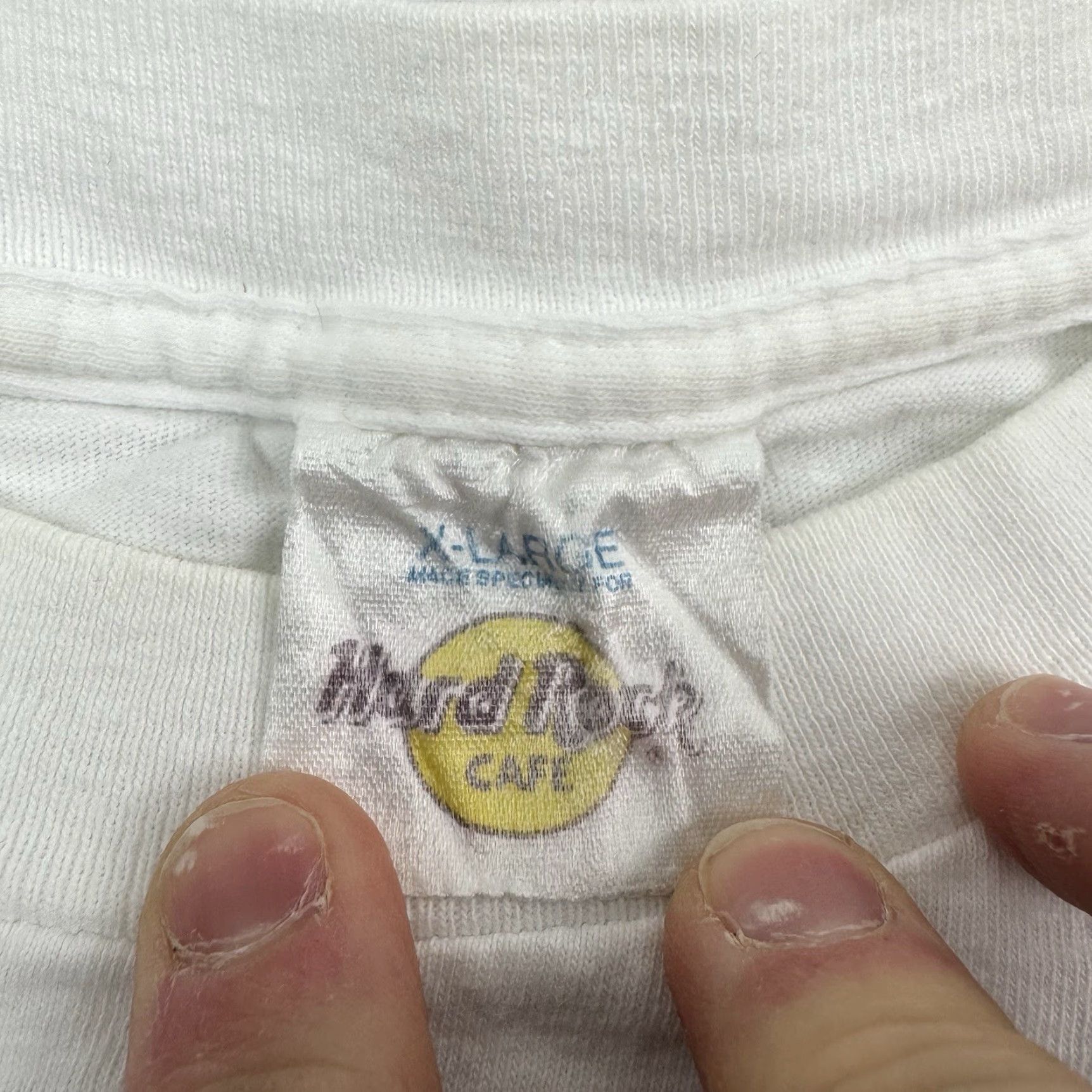Hard Rock Cafe VINTAGE Hard Rock Cafe T-Shirt Adult XL White USA 90s 20th Anniversary Rock Shirt Men Size US XL / EU 56 / 4 - 4 Thumbnail