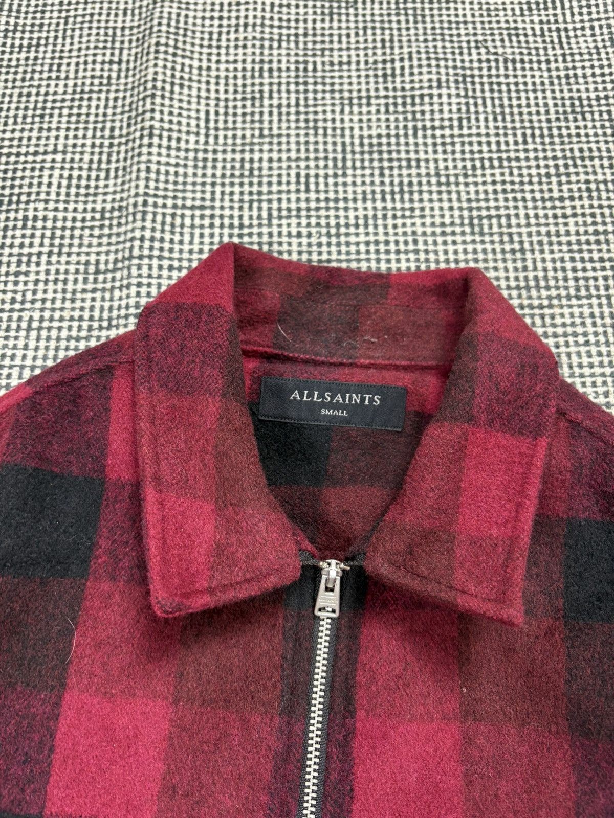 Allsaints Allsaints buffalo plaid zip up flannel jacket Size US S / EU 44-46 / 1 - 4 Thumbnail