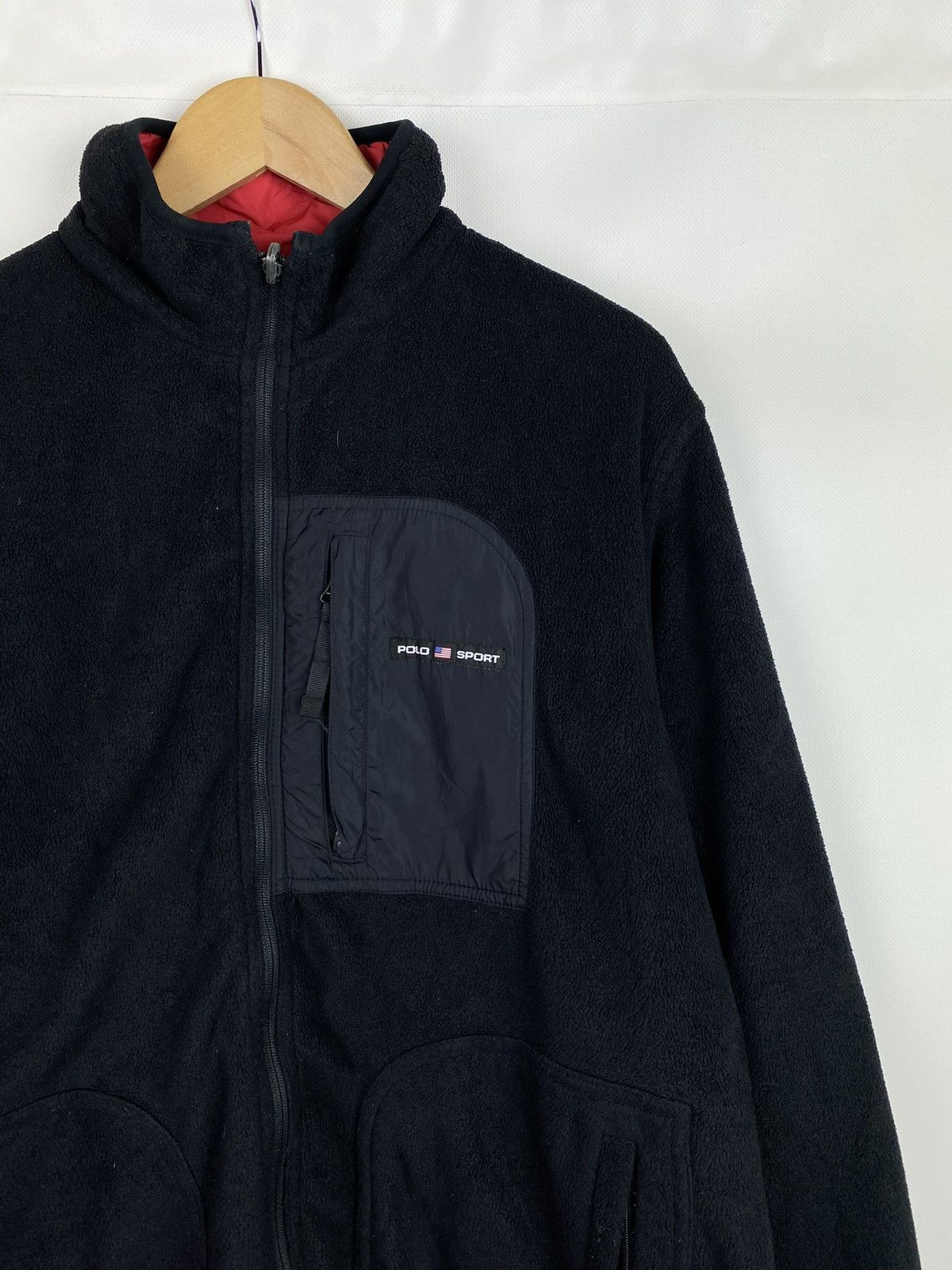 Polo Ralph Lauren × Vintage Polo Sport Ralph Lauren VTG nylon / fleece reversible jacket Size US M / EU 48-50 / 2 - 4 Thumbnail