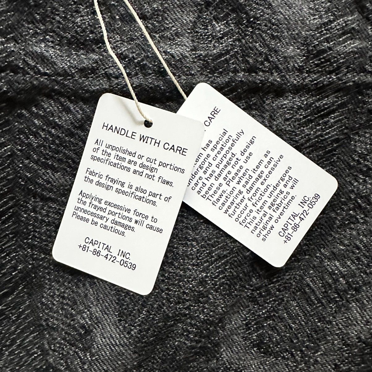 Kapital KAPITAL 12oz Magpie Denim Medicine Bag (Large) Size ONE SIZE - 4 Thumbnail