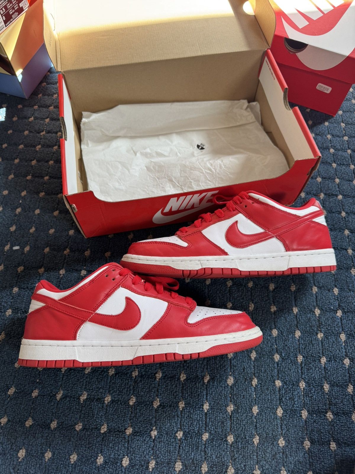 Nike Nike dunk low university red/st johns Size US 9 / EU 42 - 2 Thumbnail