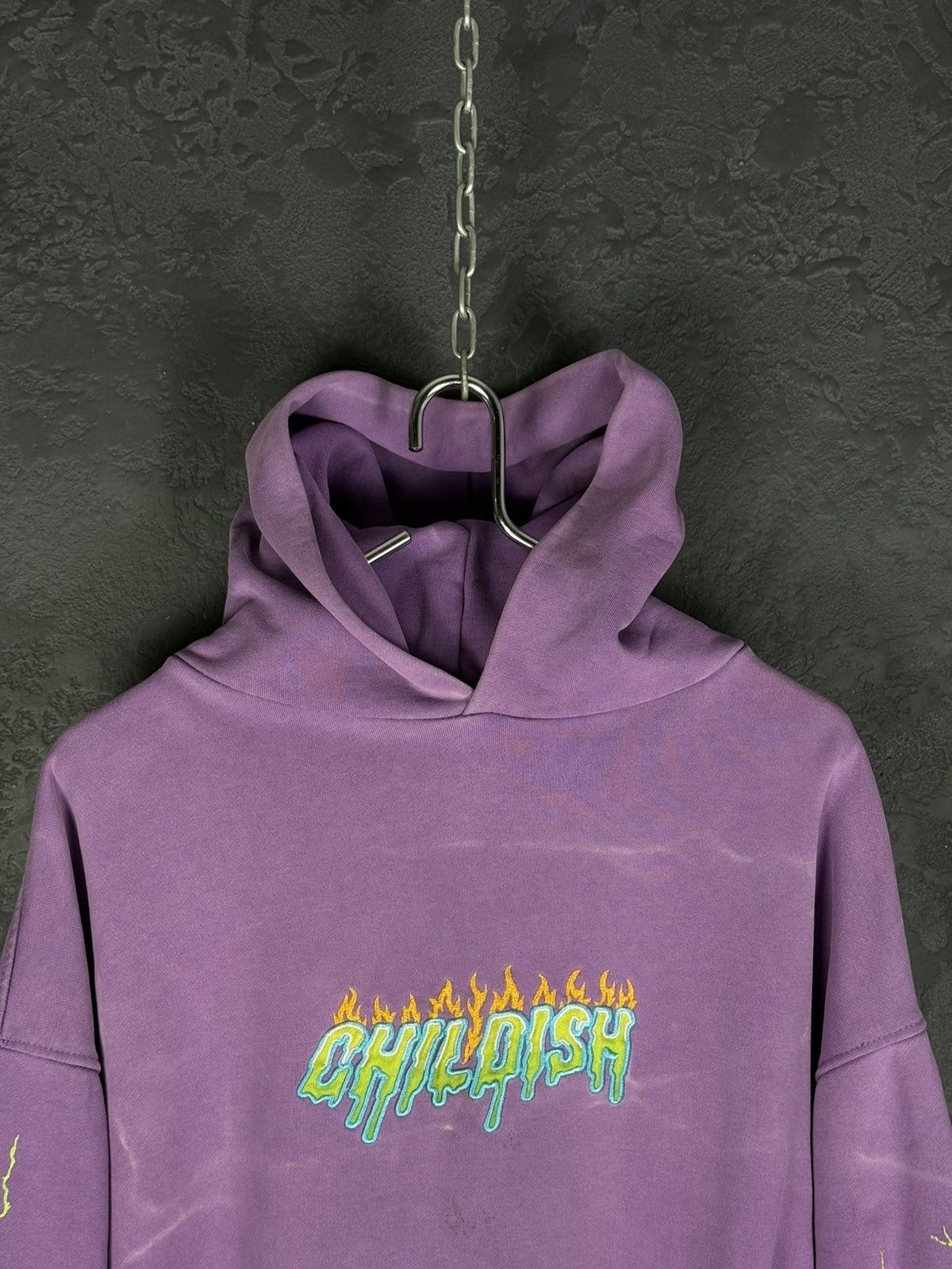 CHILDS Childish Robs Motors 1995 Purple Hoodie Big Logo Y2K Racing Size US S / EU 44-46 / 1 - 6 Thumbnail