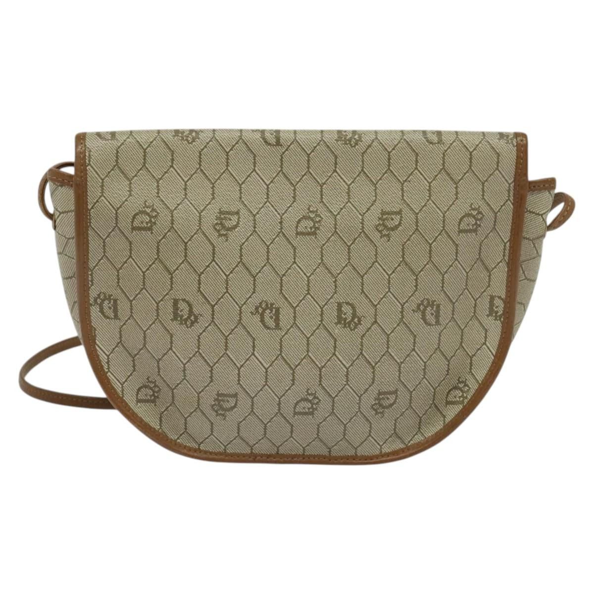 Dior DIOR Honeycomb Canvas Shoulder Bag Pvc Beige Gold Size ONE SIZE - 3 Thumbnail