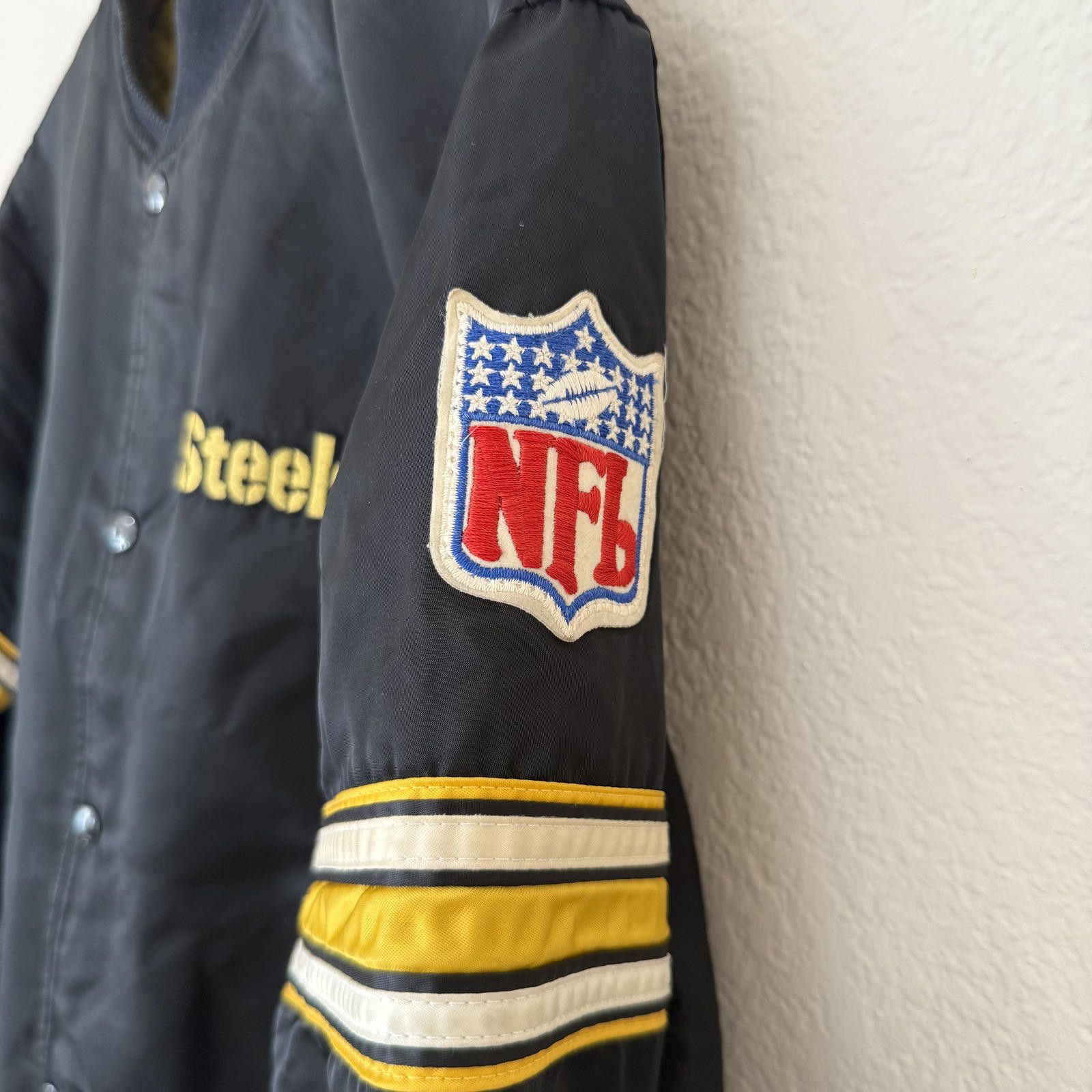 Starter Starter Jacket Men's M Black Steelers VTG 80s NFL Rare Size US M / EU 48-50 / 2 - 4 Thumbnail