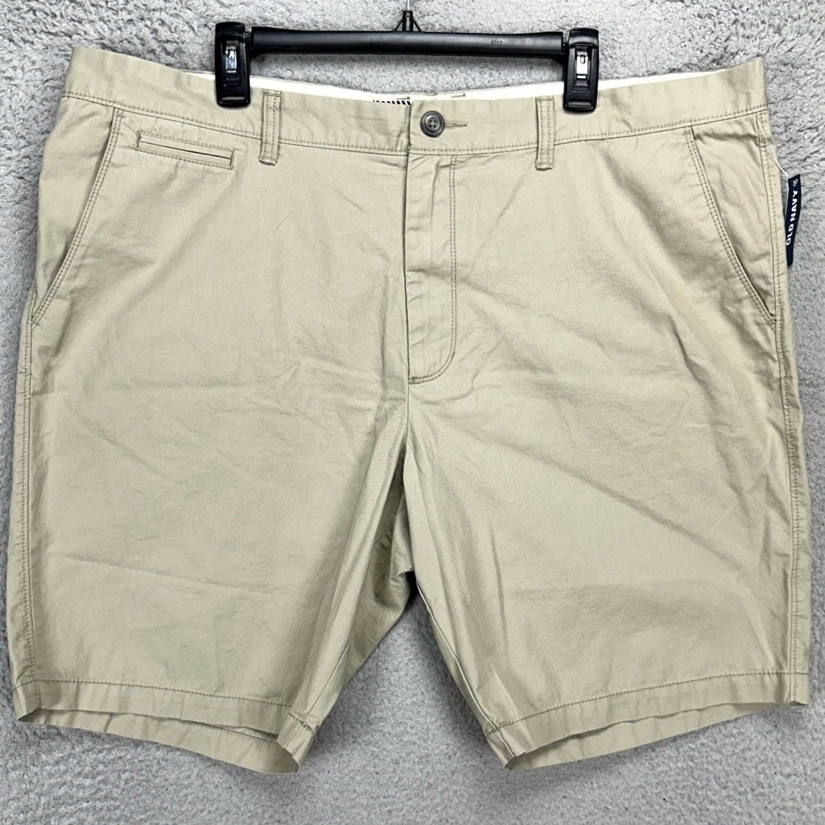 Old Navy Old Navy Mens Khakis Shorts 42 Beige Slim Fit Flat Front Pockets 100% Cotton NEW Size US 42 / EU 58 - 2 Thumbnail