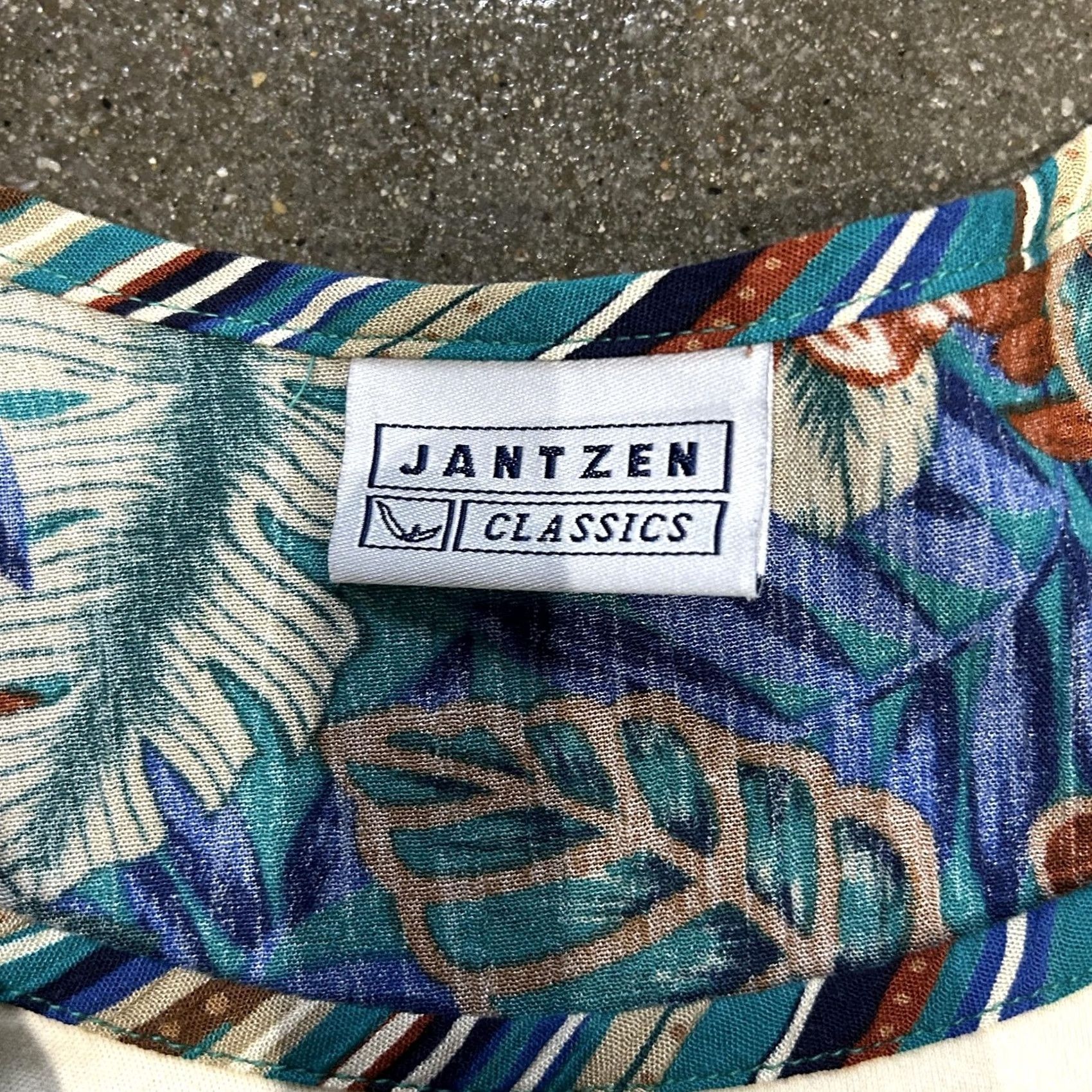 Jantzen Jantzen Classics Shirt Womens Large Blue Floral Open Front Kimono Top Nightery? Size L / US 10 / IT 46 - 3 Thumbnail