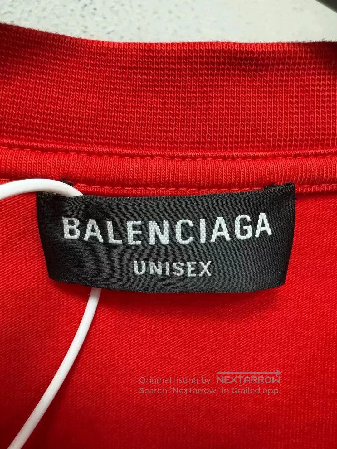 Balenciaga balenciaga red logo short sleeve t-shirt. Size US L / EU 52-54 / 3 - 5 Thumbnail
