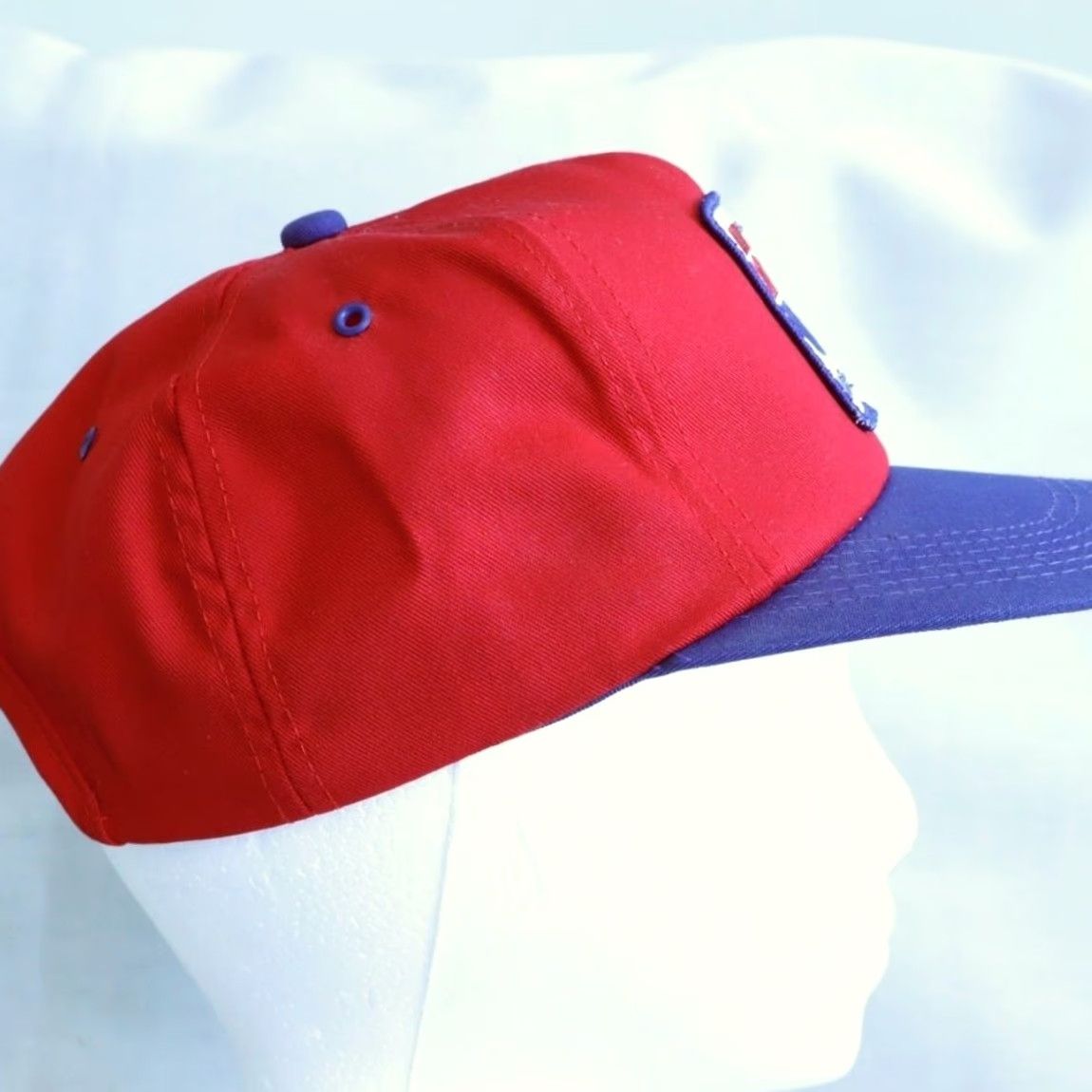 Quest VTG K Products Car Quest Auto Parts Red Twill Trucker Snapback Hat Men's OS Size ONE SIZE - 3 Thumbnail