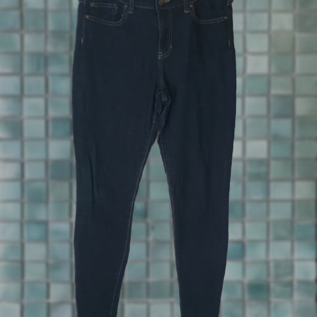 Gap Gap Jeans Women Blue Skinny Regular Denim 10/30 R - Mid Rise Flat Front 5-Pocket Stretch Universal Jeans Size 32" / US 10 / IT 46 - 1 Thumbnail