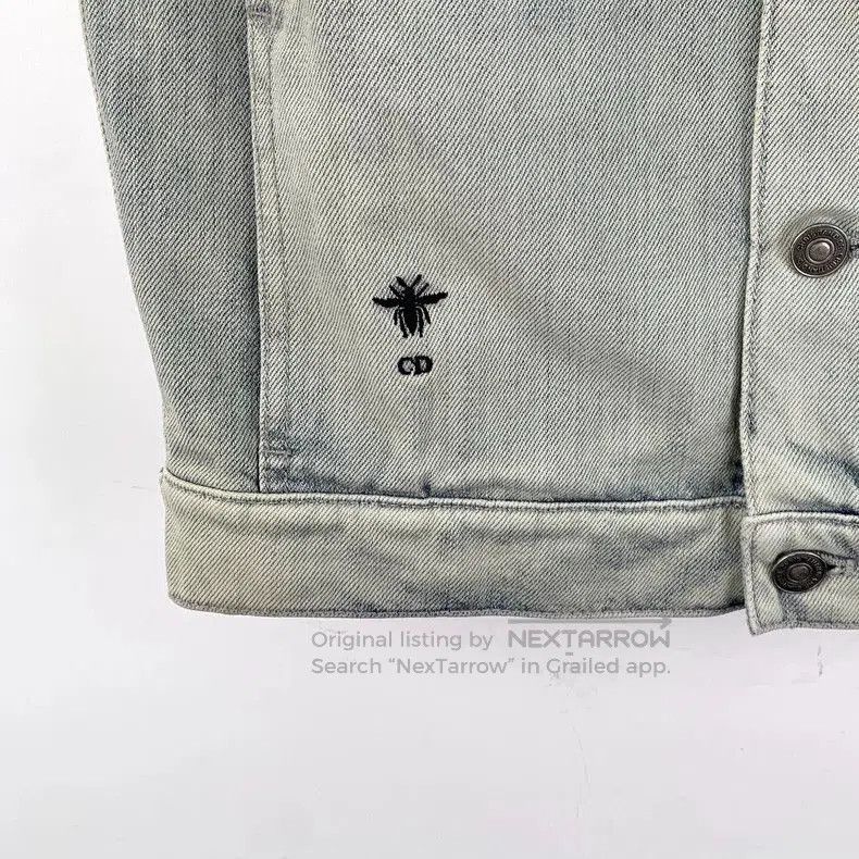 Dior Dior Yellow Denim Vest with Bee Embroidery. Size US S / EU 44-46 / 1 - 4 Thumbnail