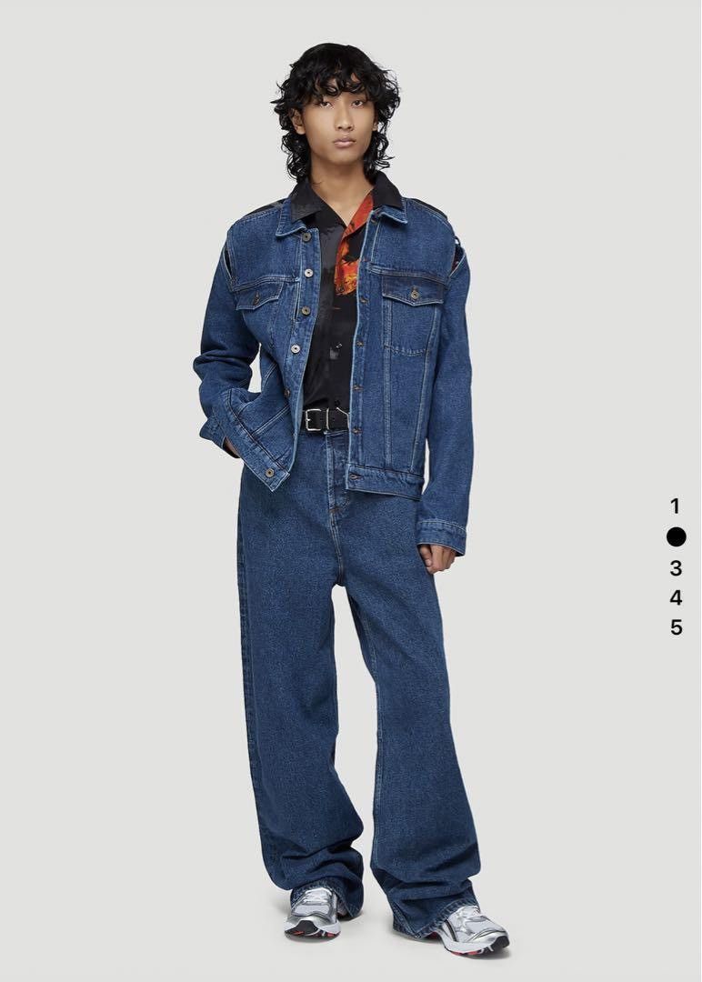 Y/Project × Yohji Yamamoto Y/PROJECT Classic Peep Show Denim Jacket SS22 |  Grailed