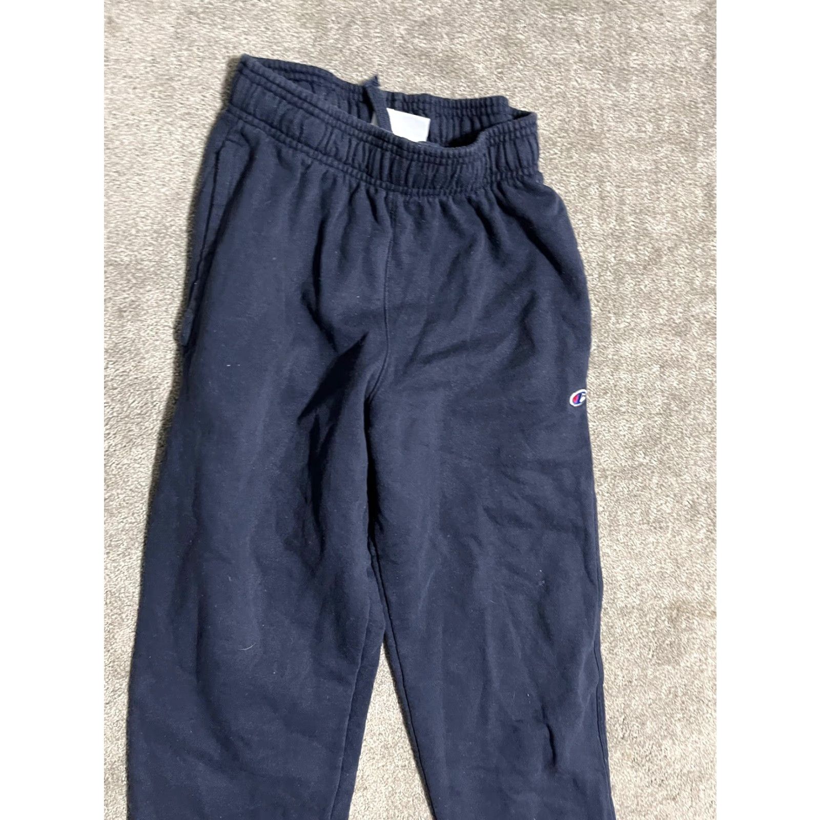 Champion Champion Sweatpants Men's Small Straight Pocket Logo Blue Cotton Casual Athletic Active Size US 29 - 2 Thumbnail