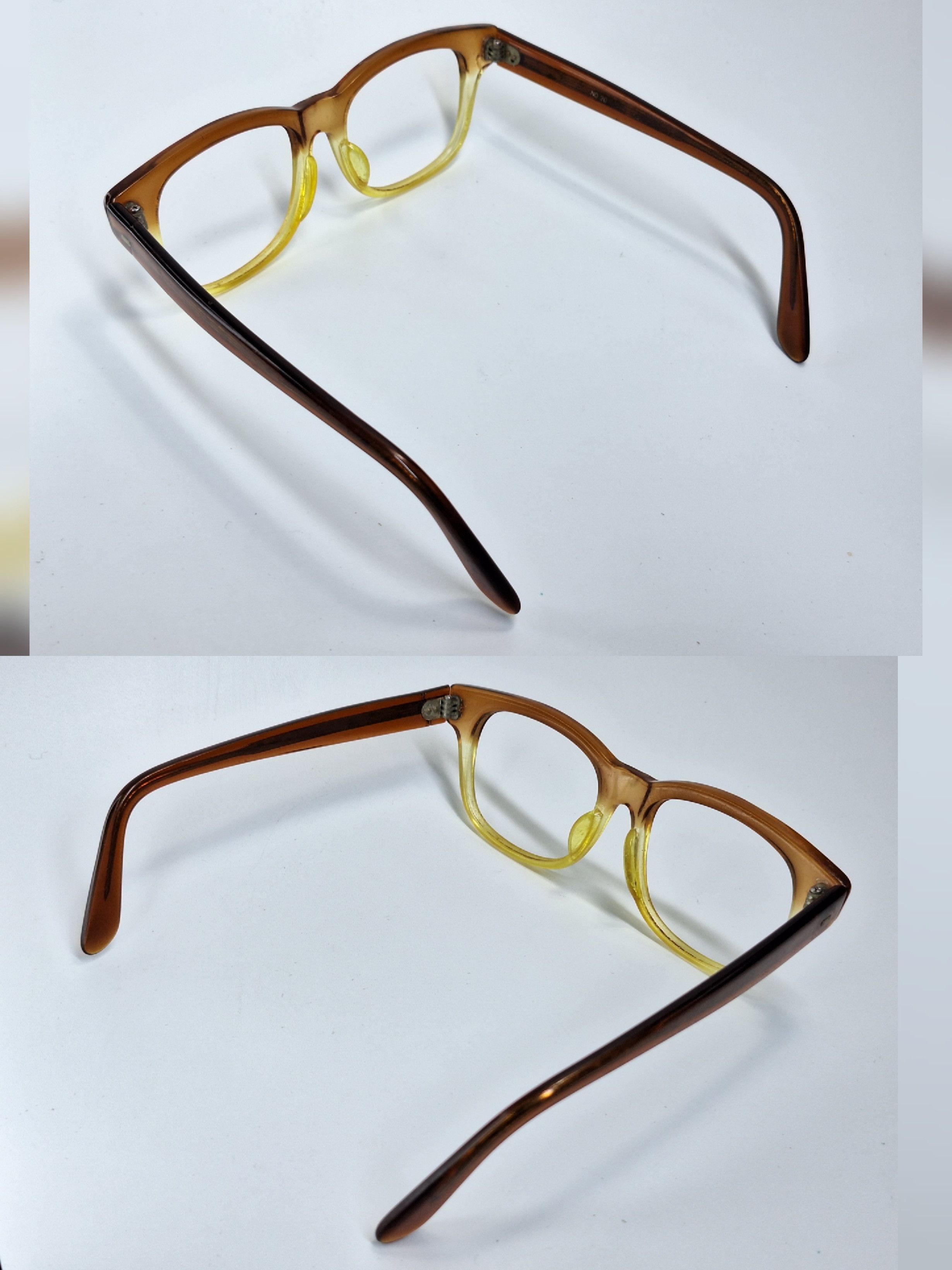 Other 80s Japan Vintage No.20 52-20 Classic Eyeglass Frame Size ONE SIZE - 4 Thumbnail