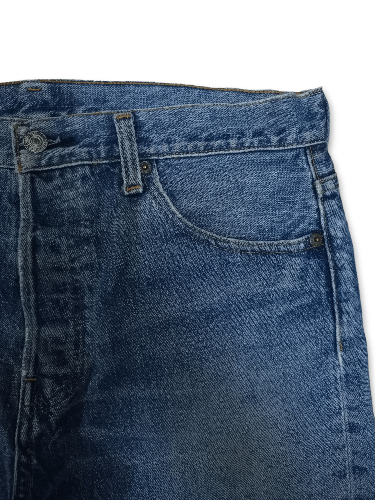 Denime Vintage Denime Japan Patched Distressed Loose Jeans 33x31 Size US 33 - 5 Thumbnail