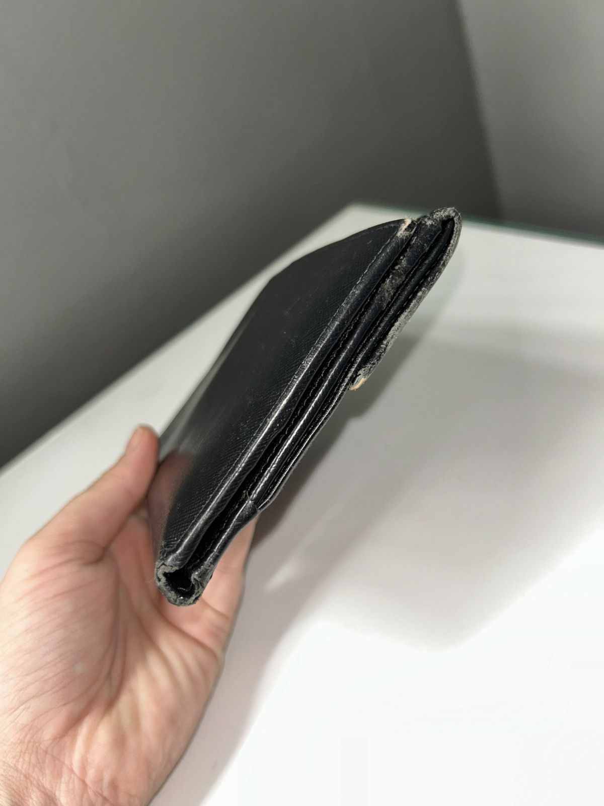 Prada Prada Black Saffiano Leather Wallet (missing clamp) Size ONE SIZE - 13 Thumbnail