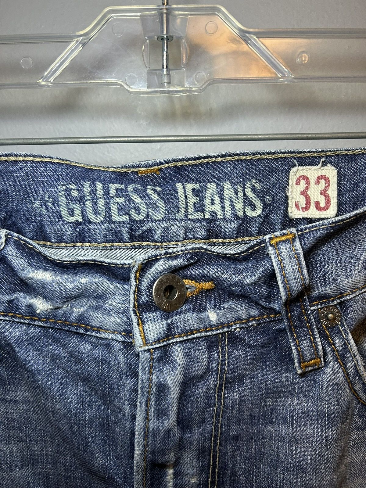 Guess Vintage Guess Jeans USA distressed bootcut jeans Size US 33 - 3 Thumbnail