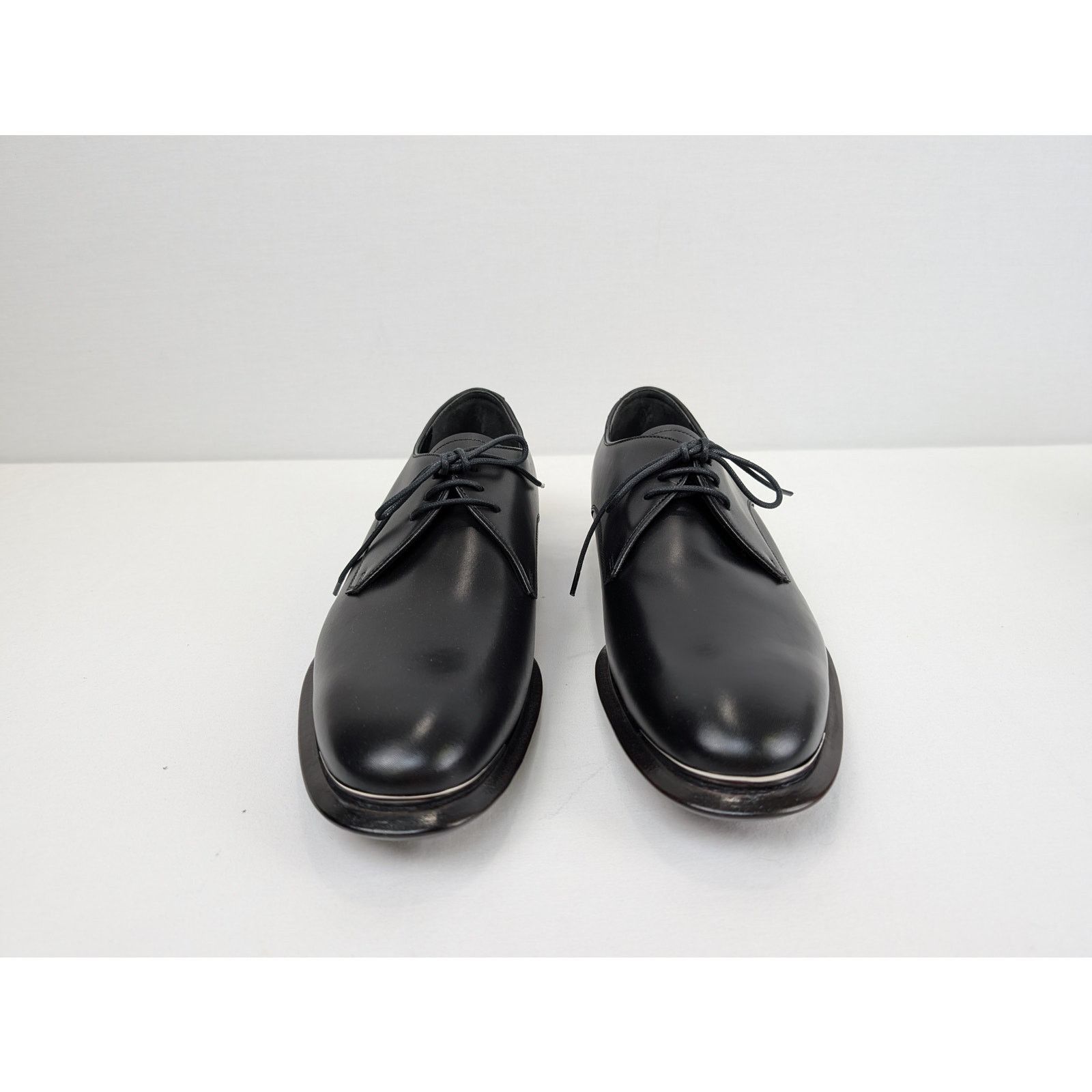 Alexander McQueen o1rshd1 Scarpa Pelle S.Cuoio Calf Boots Shoe in Black Size US 12.5 / EU 45-46 - 11 Thumbnail
