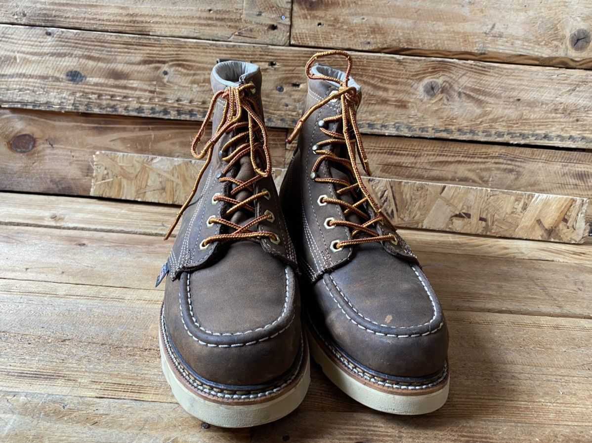Thorogood Thorogood moc-toe gray leather work boots sz US9 Size US 9 / EU 42 - 10 Thumbnail