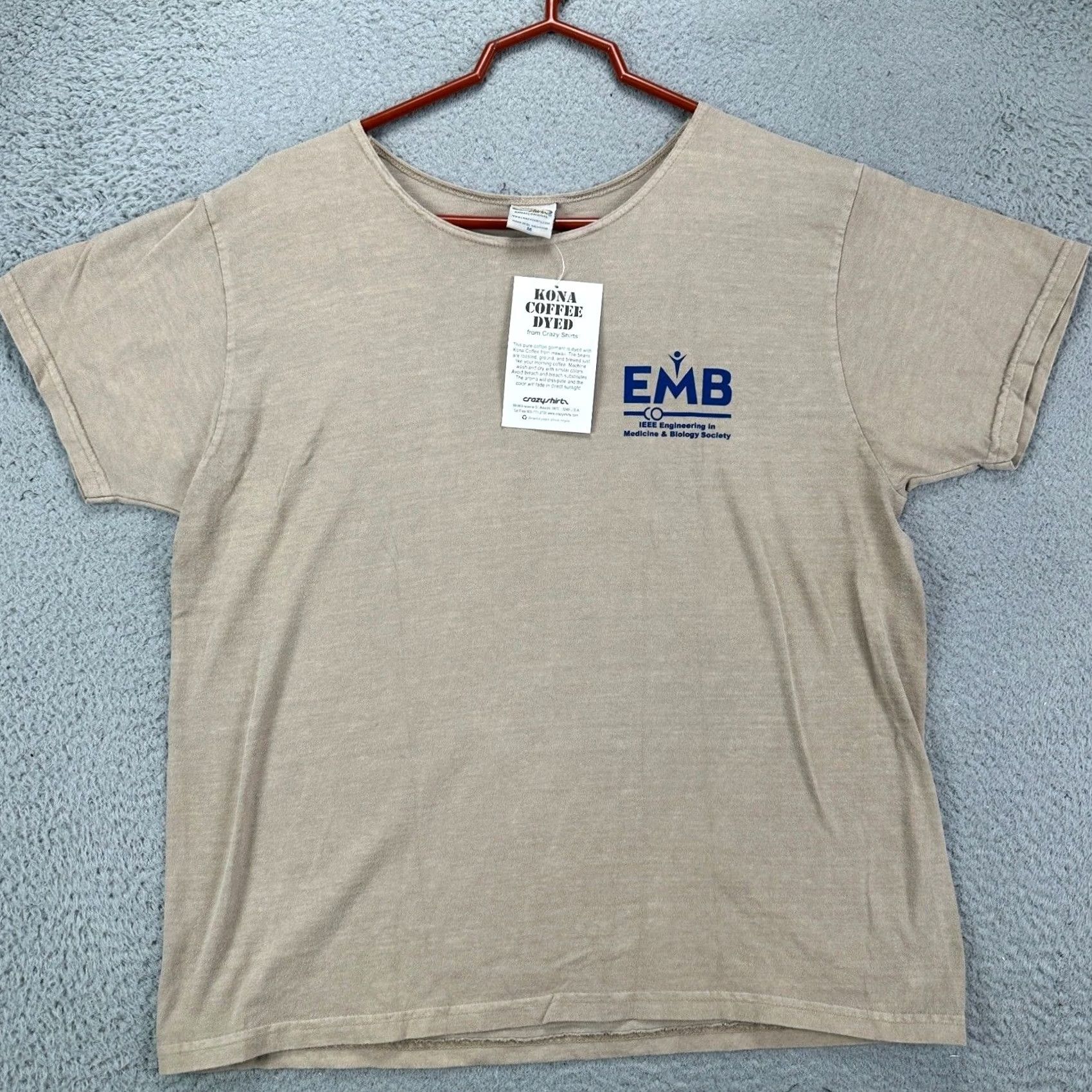 Vintage VINTAGE Honolulu Hawaii Shirt Unisex Medium Beige Kona Coffee Dyed Tee Crazy Shirts NEW Size US M / EU 48-50 / 2 - 3 Thumbnail