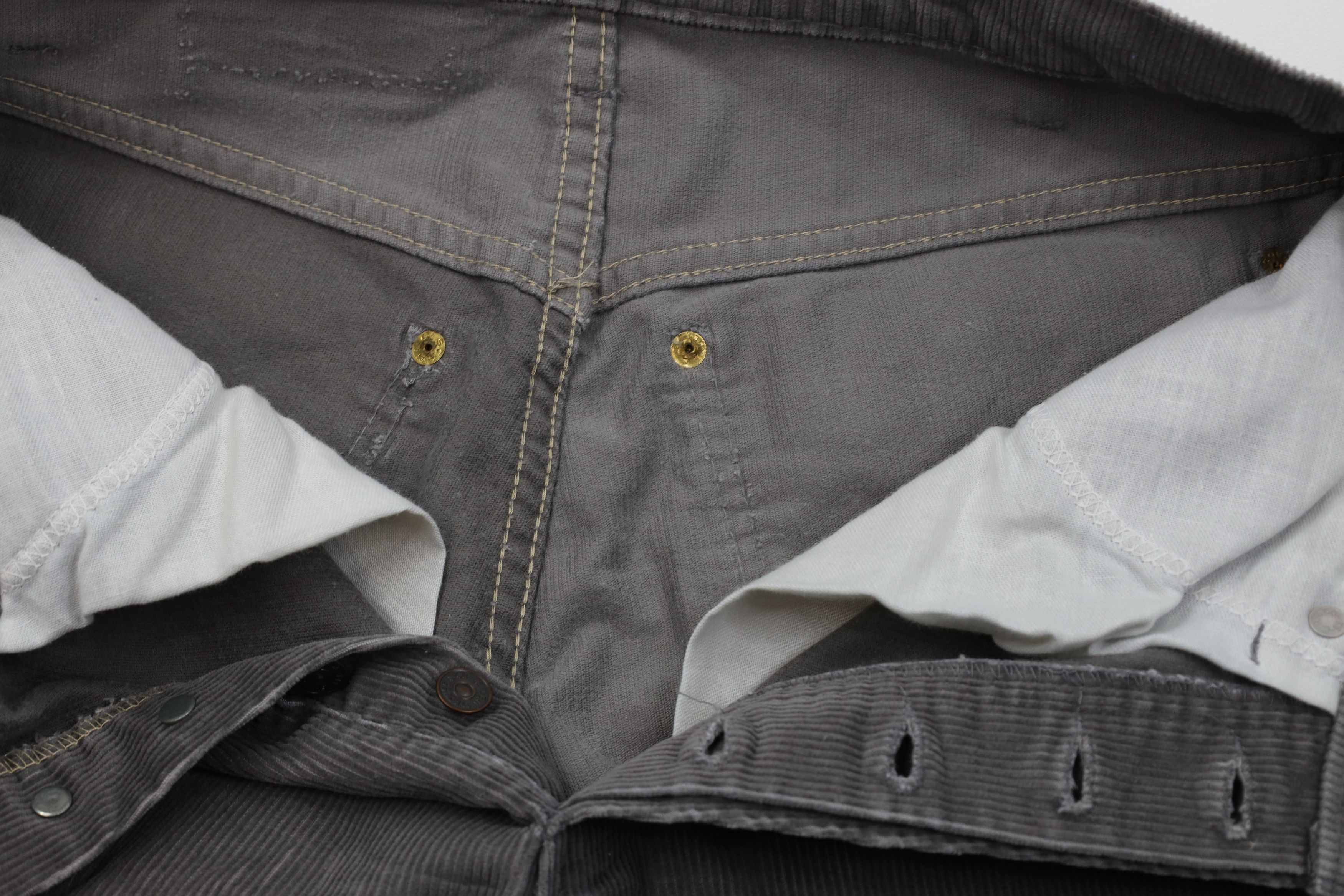 Levi's Vintage 70s 80s Levis 517xx Western Corduroy Pants Gray USA Size US 30 / EU 46 - 10 Thumbnail