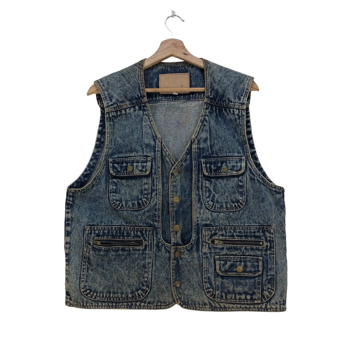 Japanese Brand Vintage Vest Denim Jacket Size US M / EU 48-50 / 2 - 1 Thumbnail