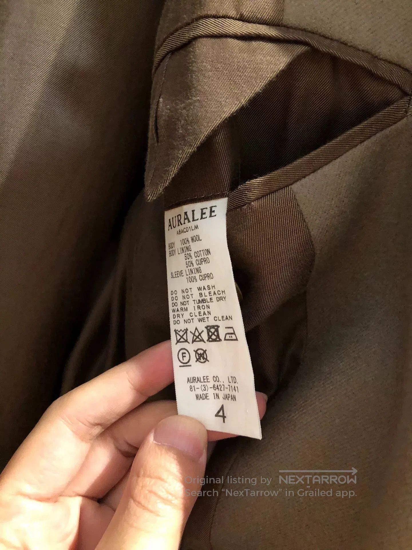 Auralee Auralee 18AW Wool Coat Japan Made. Size US M / EU 48-50 / 2 - 7 Thumbnail