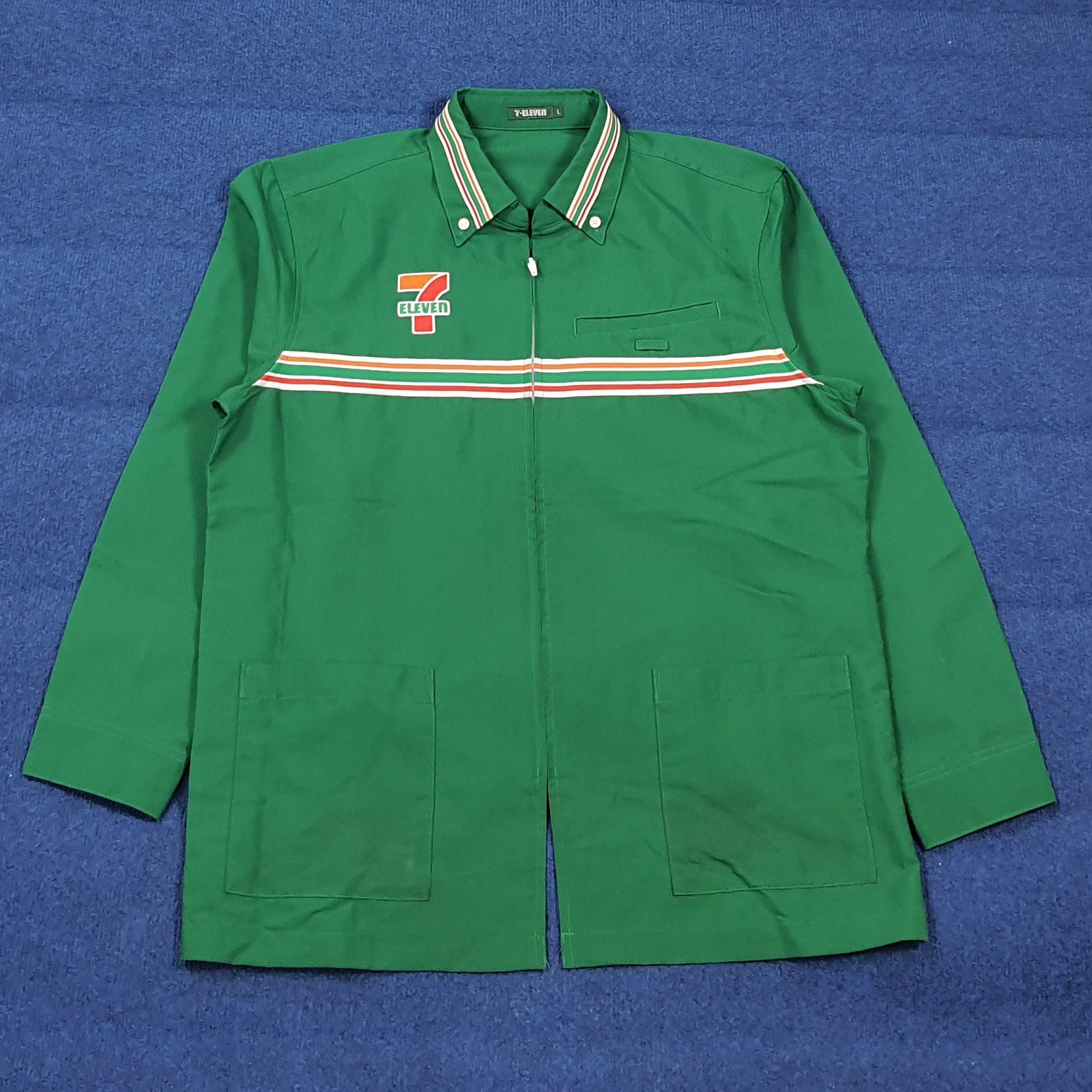 Japanese Brand VINTAGE Japanese 7-Eleven Employee Uniform Work Jacket E1A23 Size US M / EU 48-50 / 2 - 3 Thumbnail