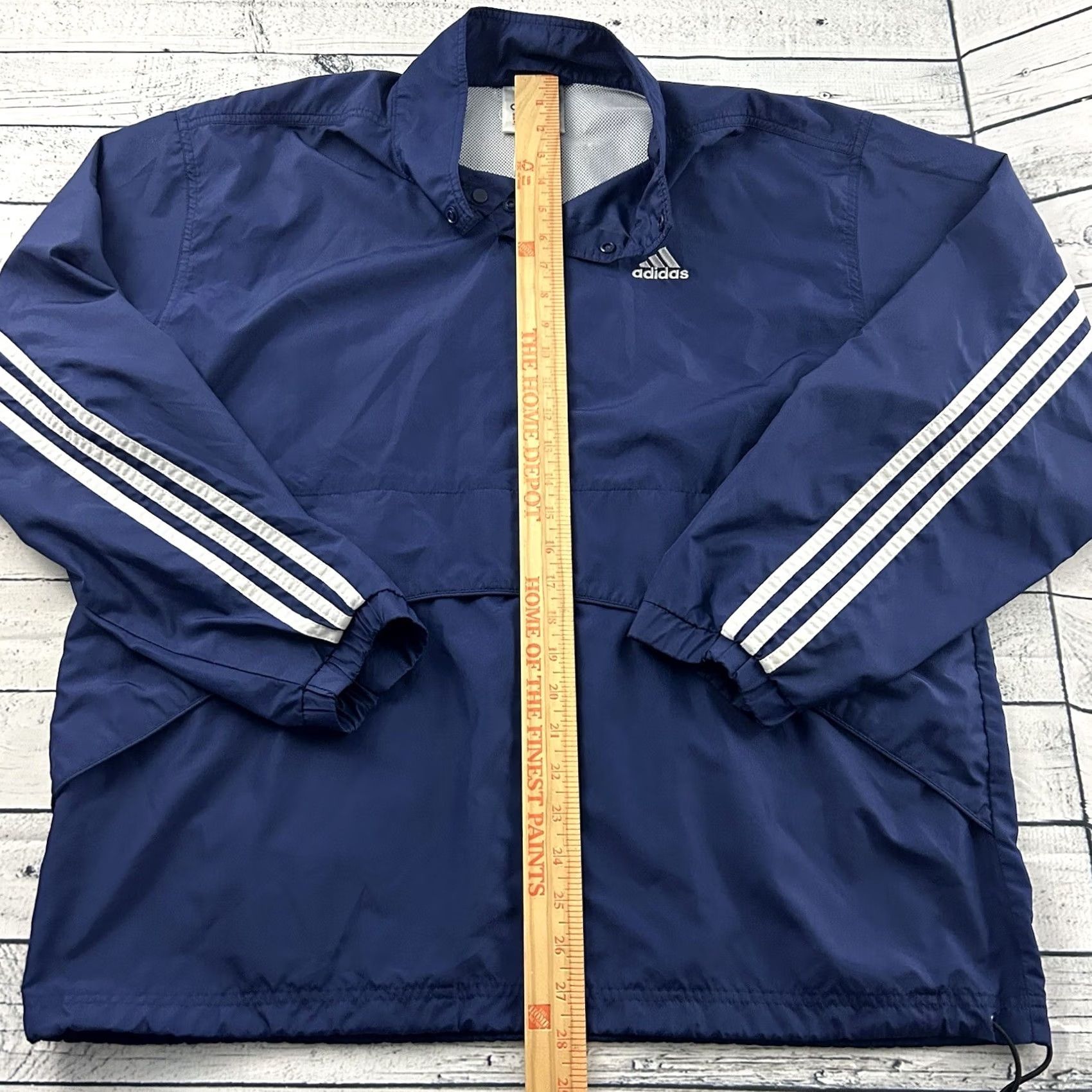 Adidas Vintage Adidas Pullover Jacket Men's M Blue Snap Button Windbreaker Size US M / EU 48-50 / 2 - 4 Thumbnail