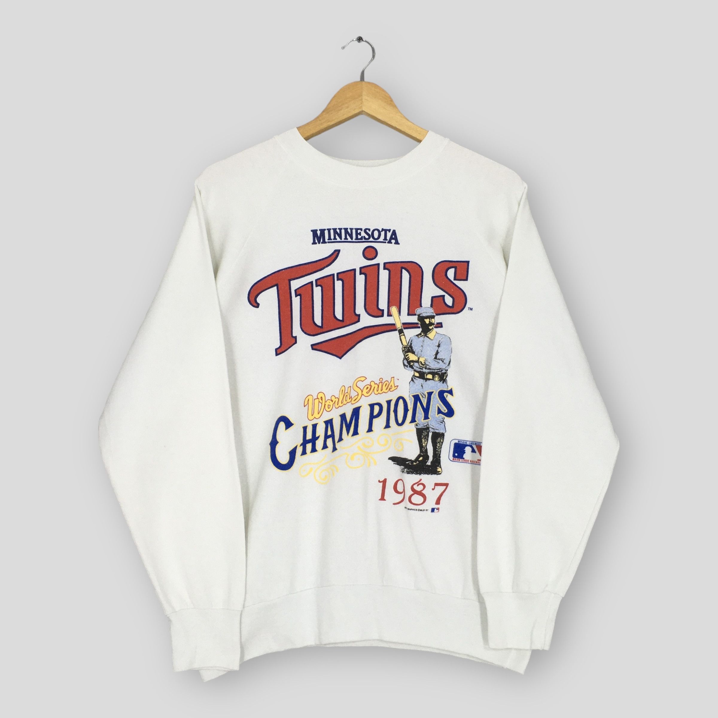 MLB × Vintage Vintage 80s Minnesota Twins MLB Sweatshirt Size US L / EU 52-54 / 3 - 1 Thumbnail